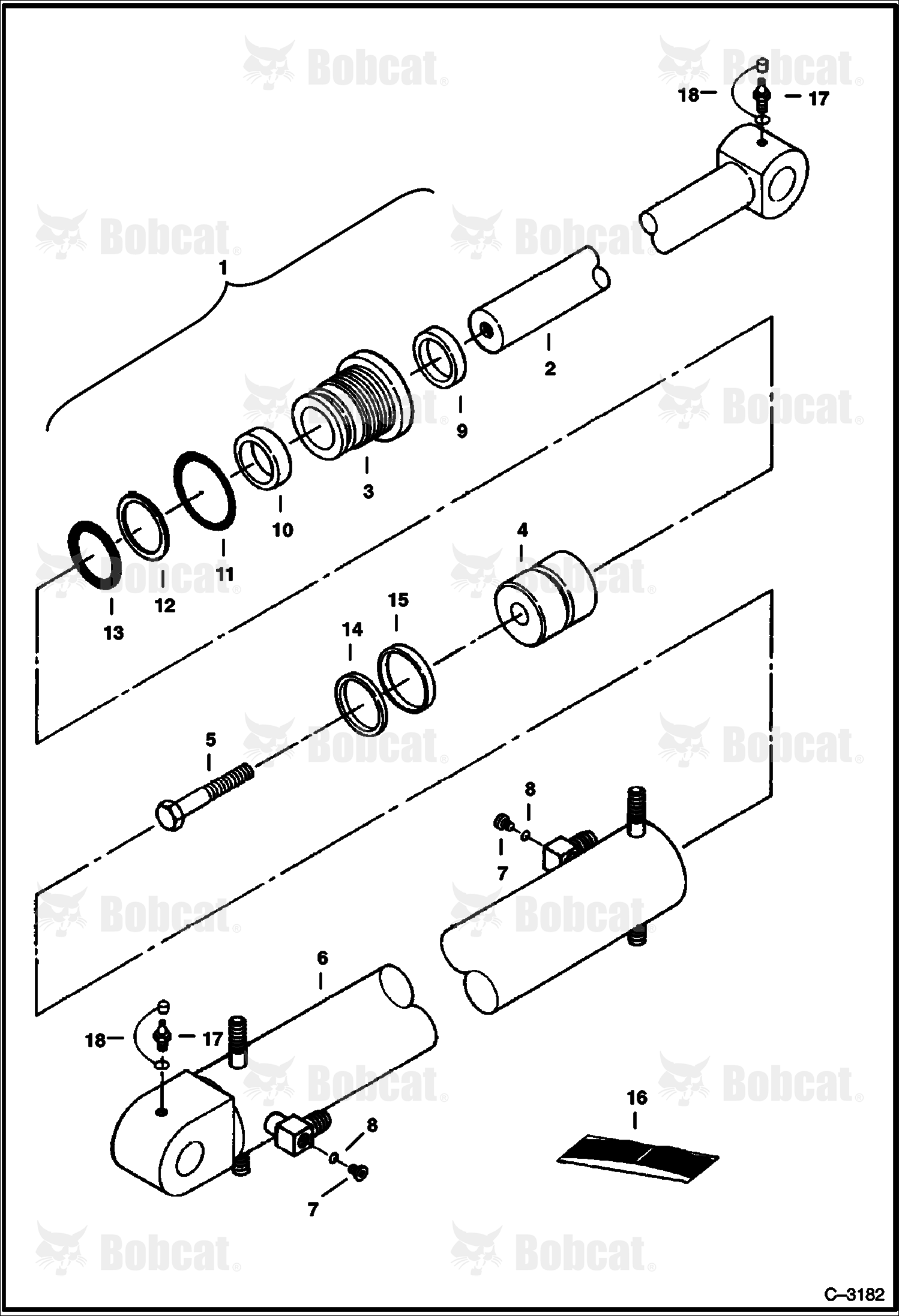 Blade Cylinder (Bobcat)
