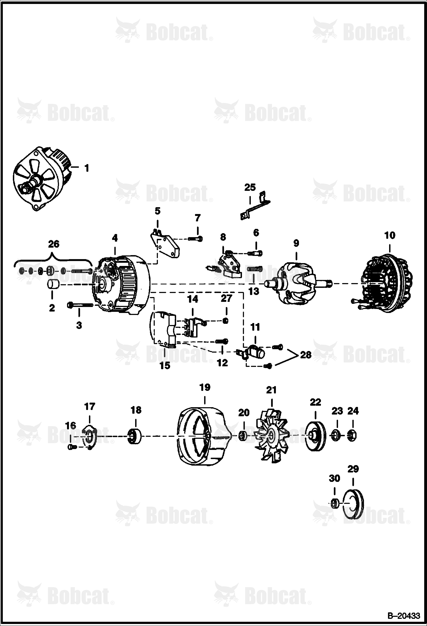 Alternator (Open - Delco 1103133)