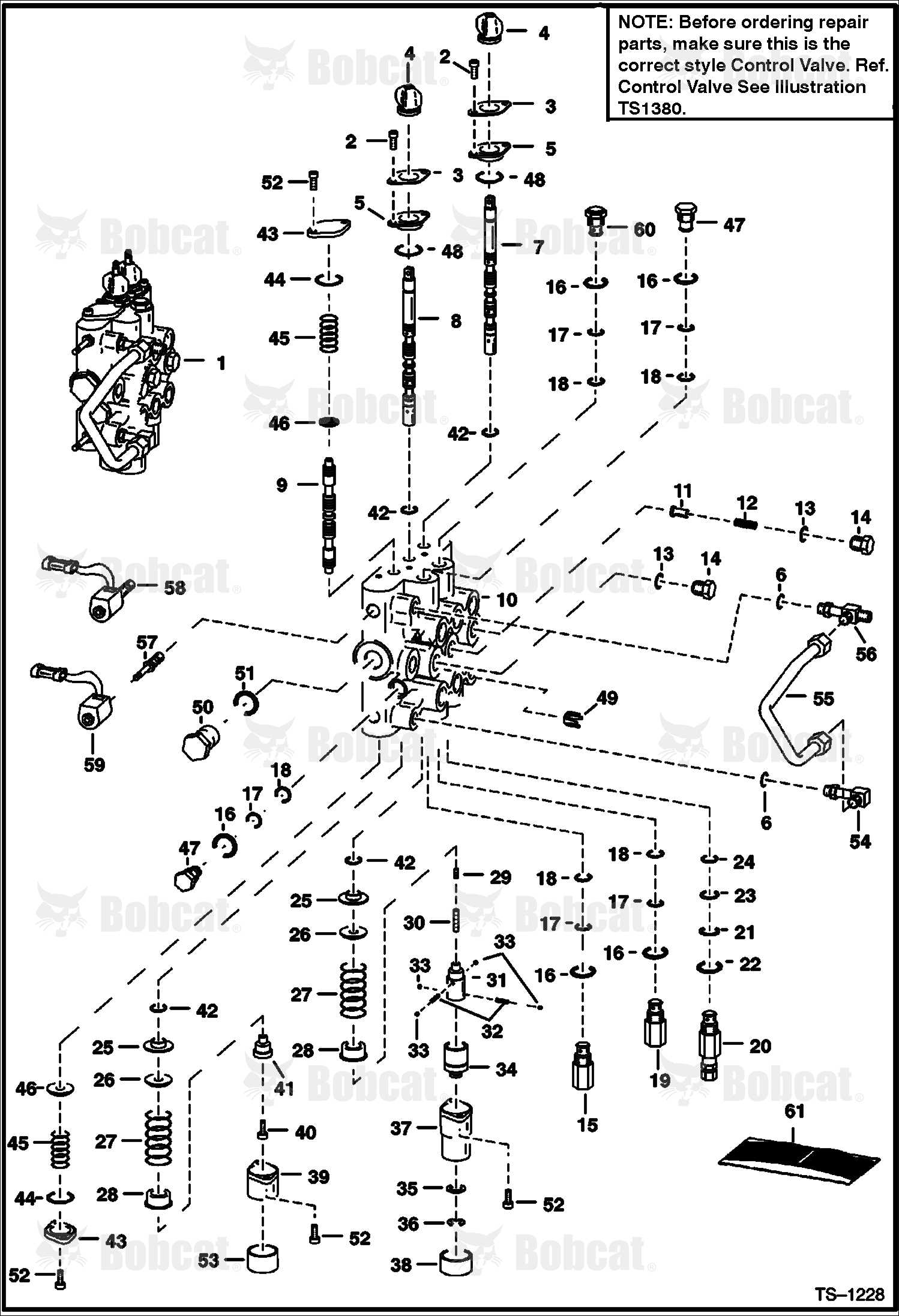 Hydraulic Control Valve  514111442, 514211104 & Below