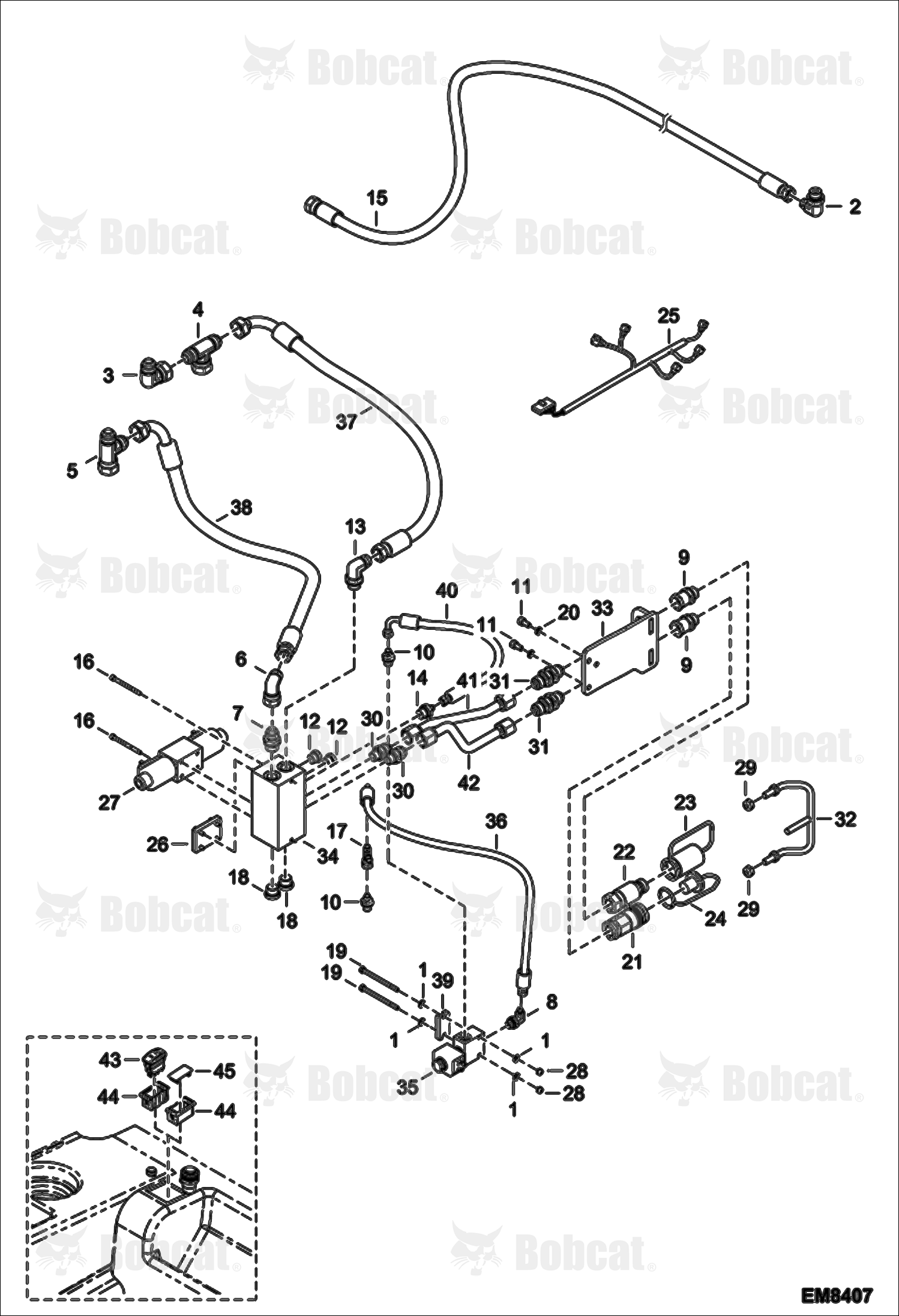 Rear Auxiliary Hydraulics A8GV13000 - A8GV14999, A8GJ13000 - A8GJ14999