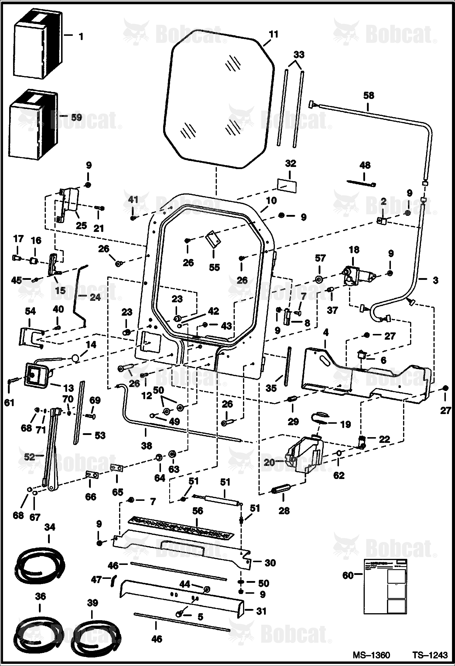 CAB Door (L.H. Hinged)