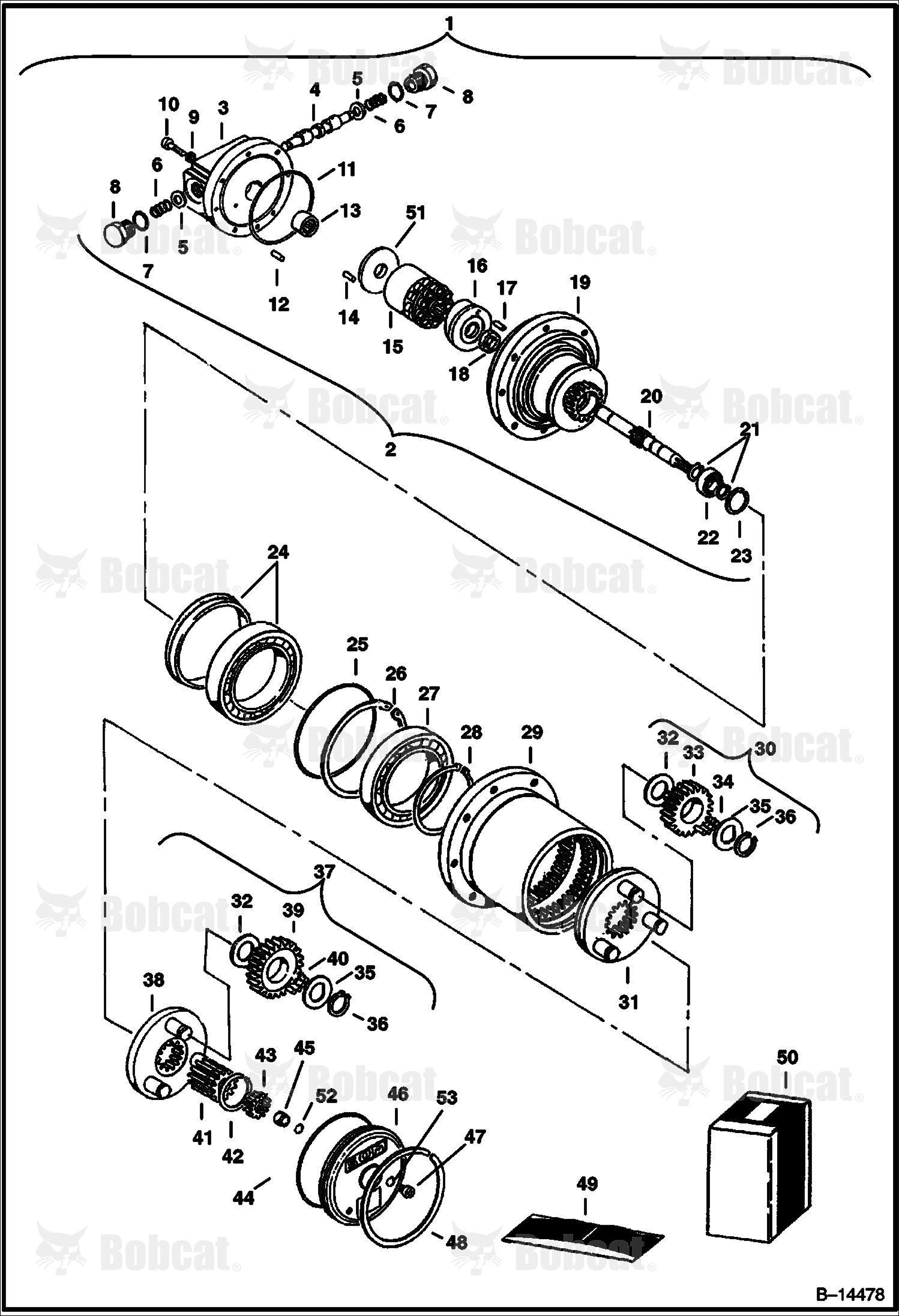 Travel Motor (Single Speed)