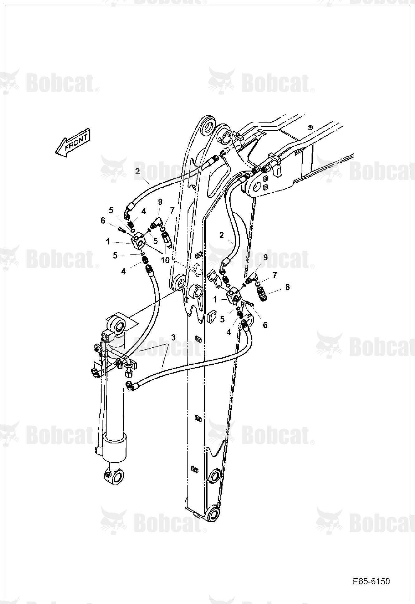 Third Auxiliary Hydraulics Kit (Short Arm/Clamshell)