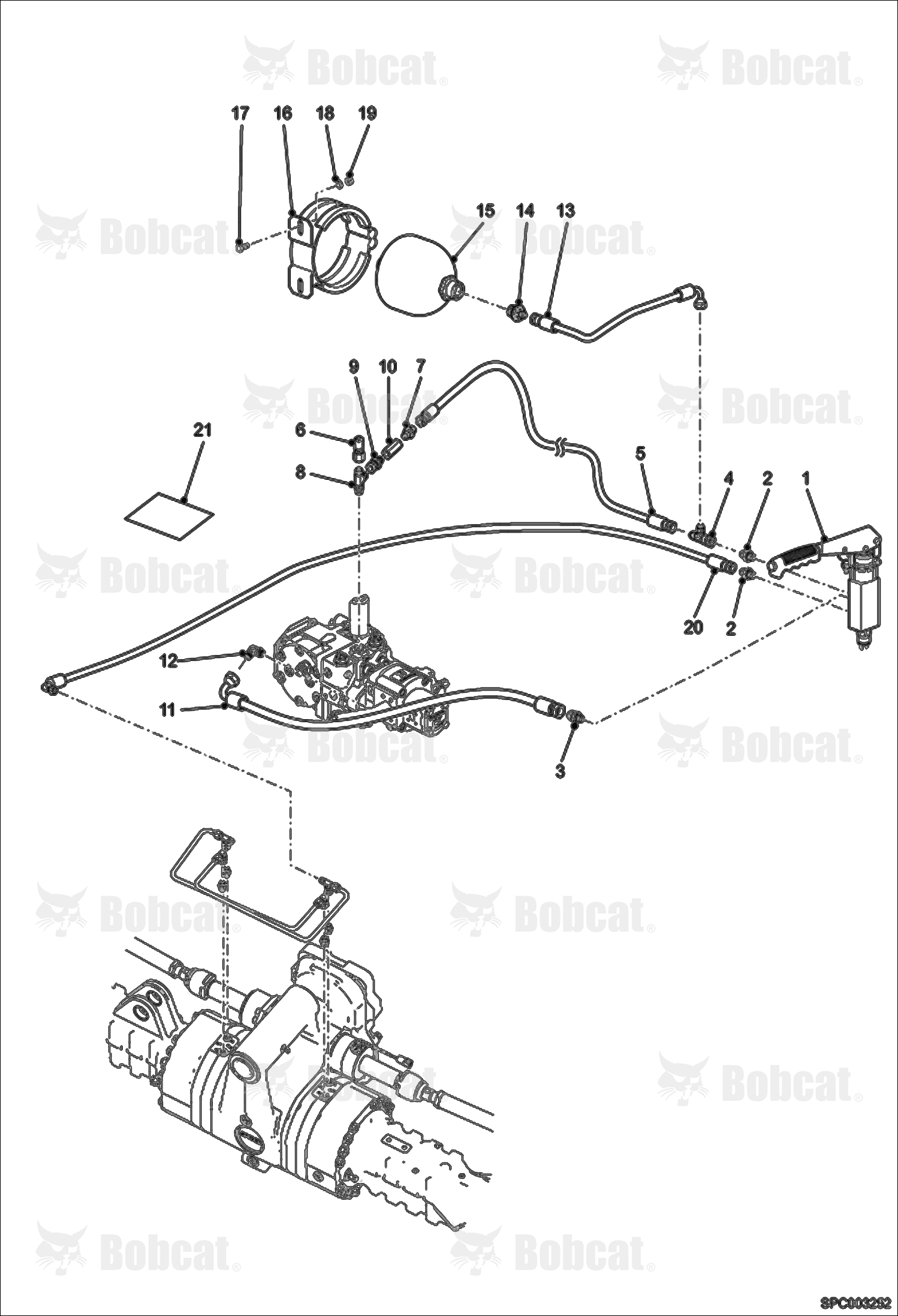 Parking Brake Hydraulic Installation (ACCUMULATOR)