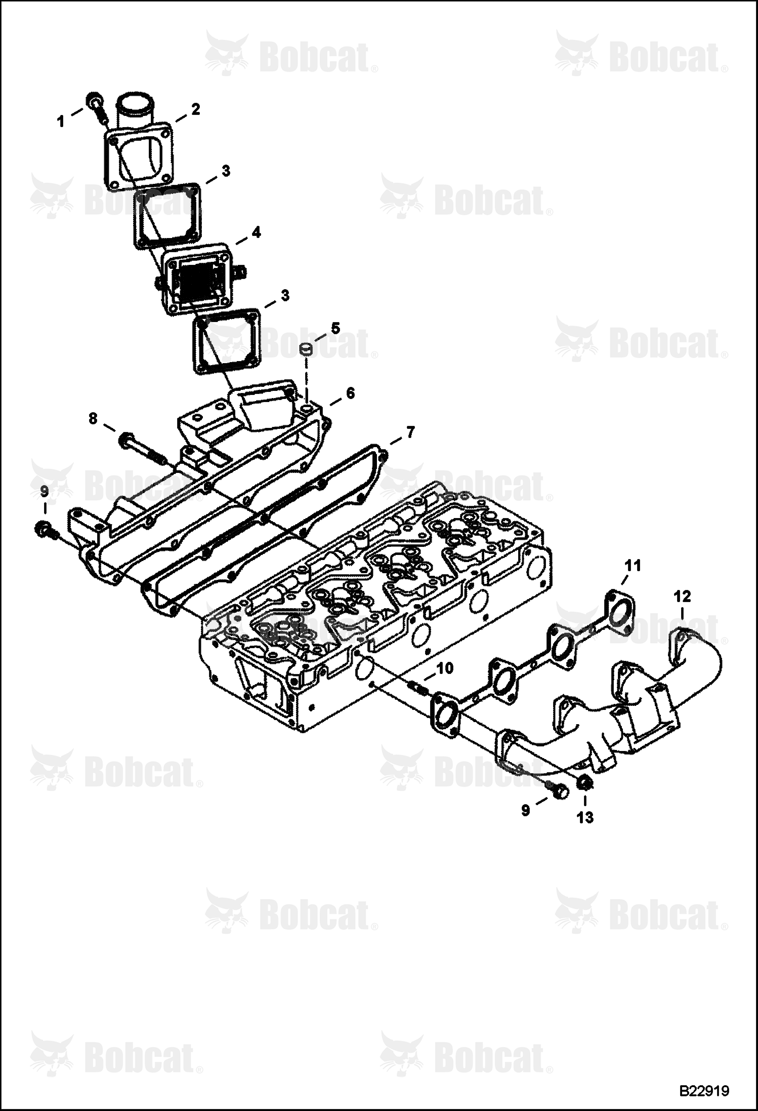Manifolds (V3300 DI T Kubota)