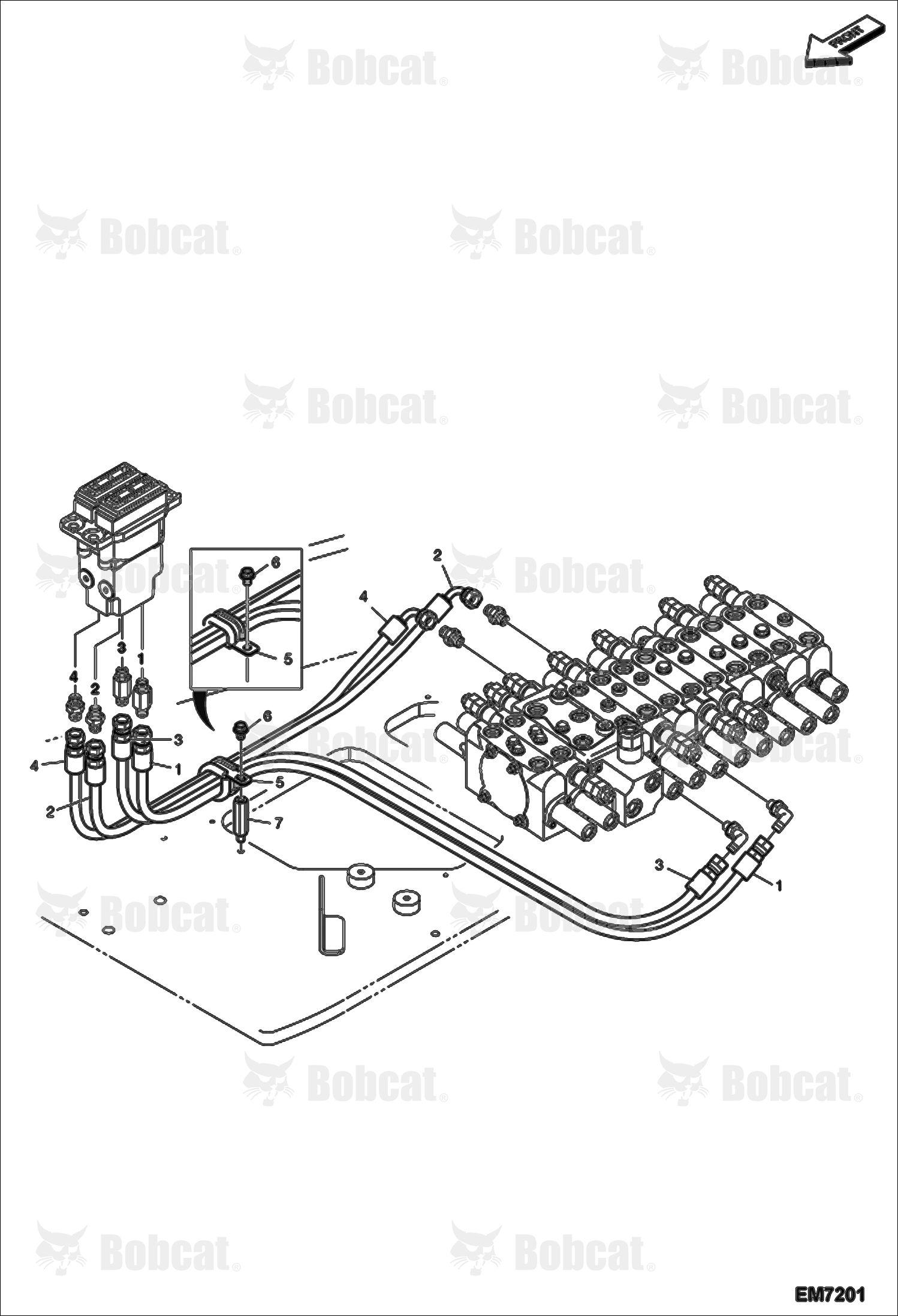 Hydraulic Pilot Circuitry (Travel W/O Motion Alarm) (Standard)