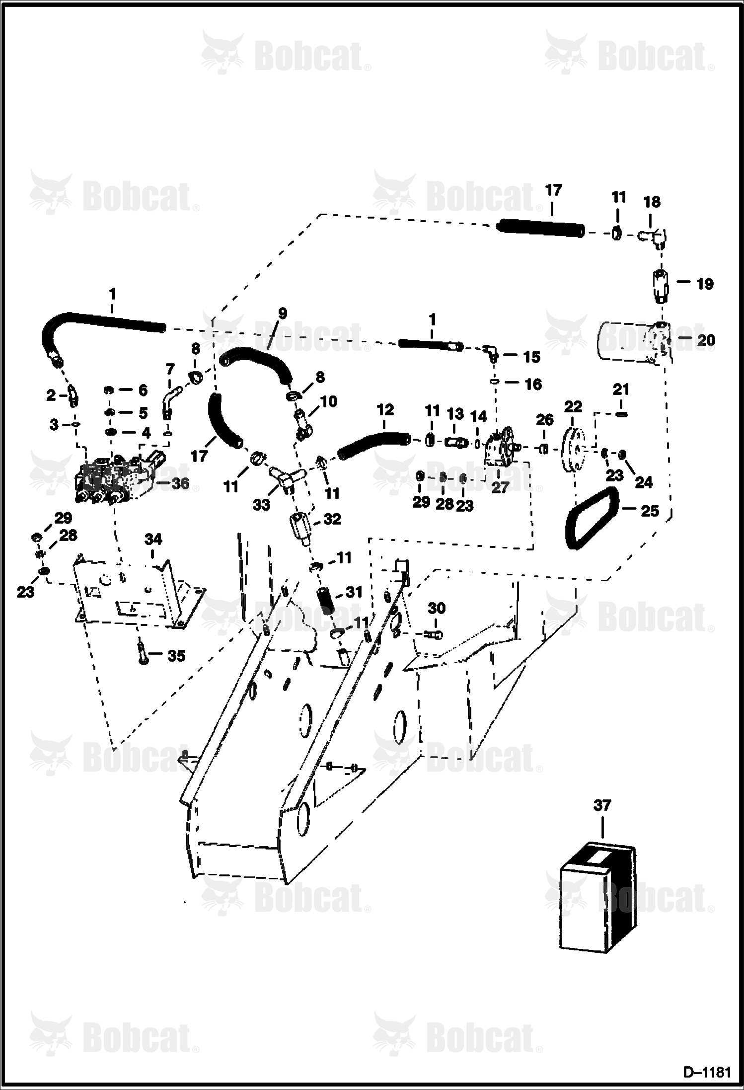 Main Frame Hydraulic System (With Cessna Valve)  3161-5111 & Above