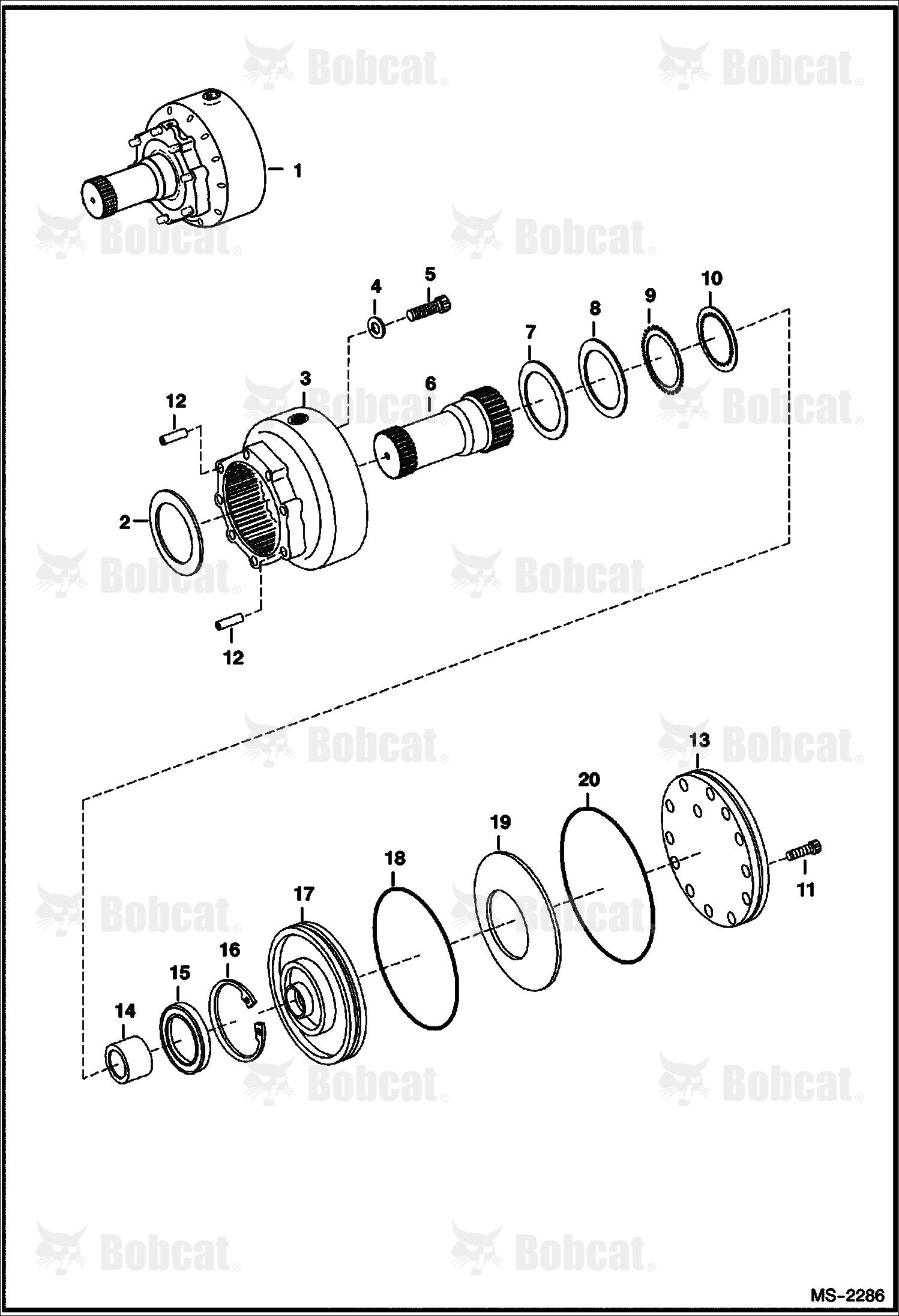 Hydrostatic Motor (Brake Assembly) (R921810311)