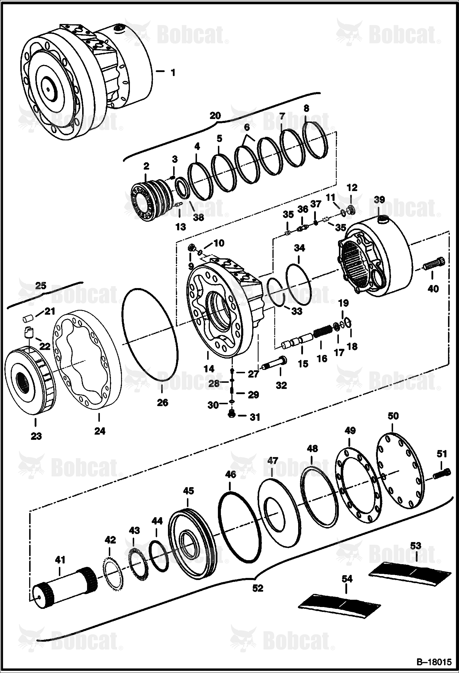 Hydrostatic Motor & Brake (2-Speed Option) (R921810294)