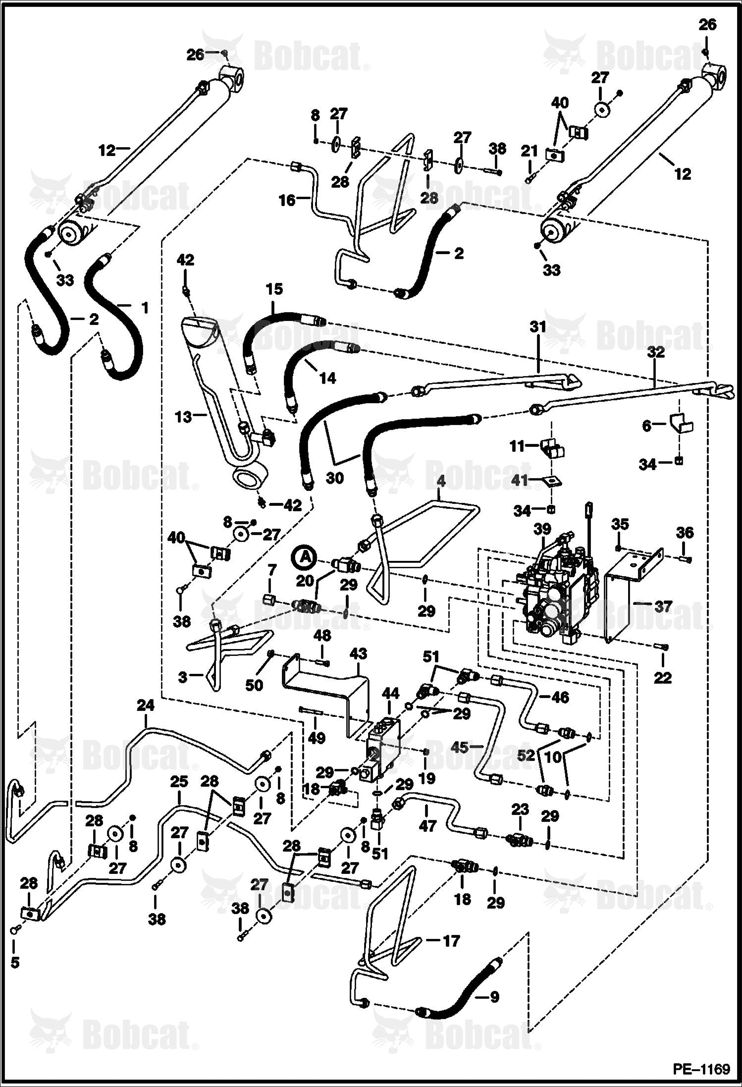Hydraulic Circuitry (W/Bucket Positioning Valve) 514440001 - 514447863, 514540001 - 514541045, 514640001 - 514641130