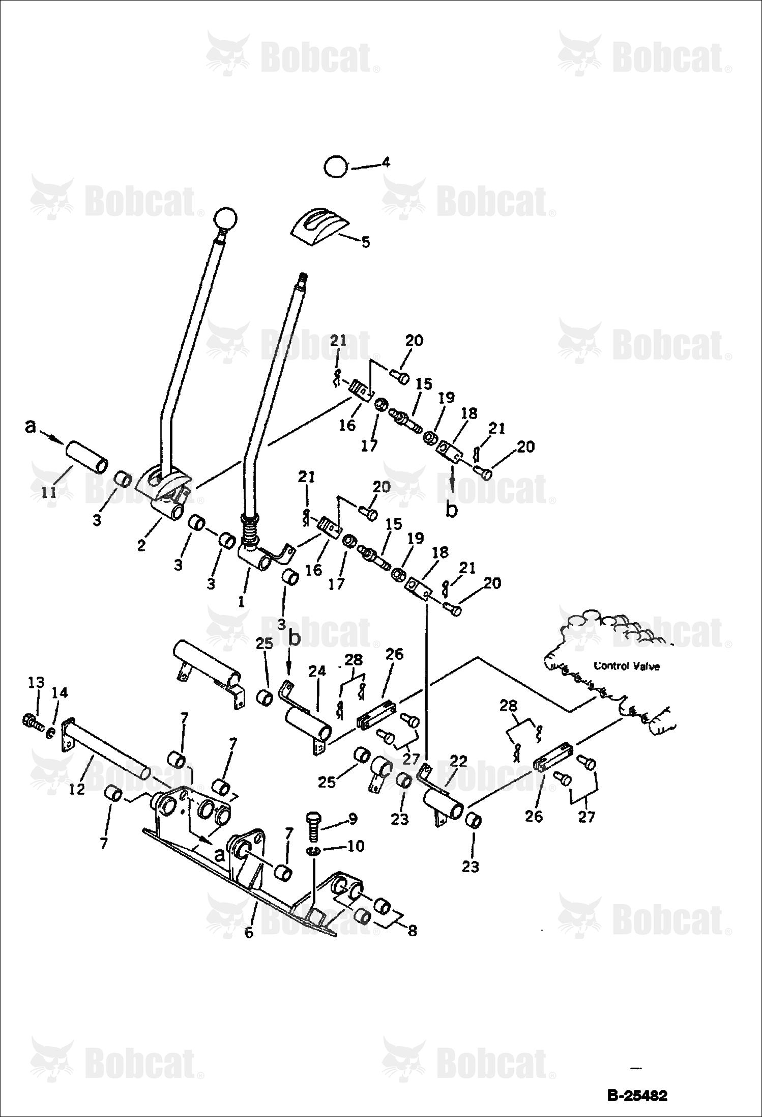 Travel Control Lever and Linkage