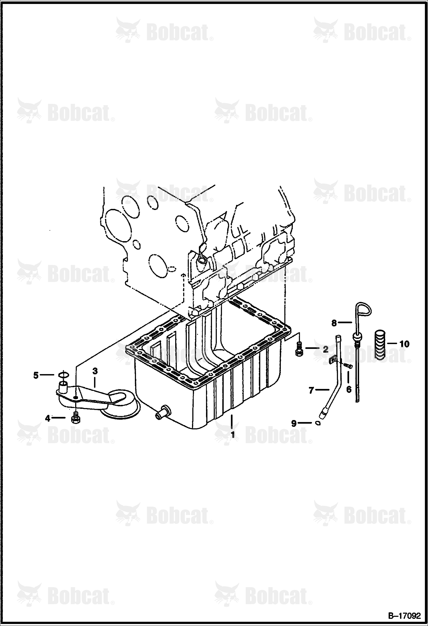 Oil Pan (Kubota D1105 Tier I) 520311001 & Above, 520411001 & Above