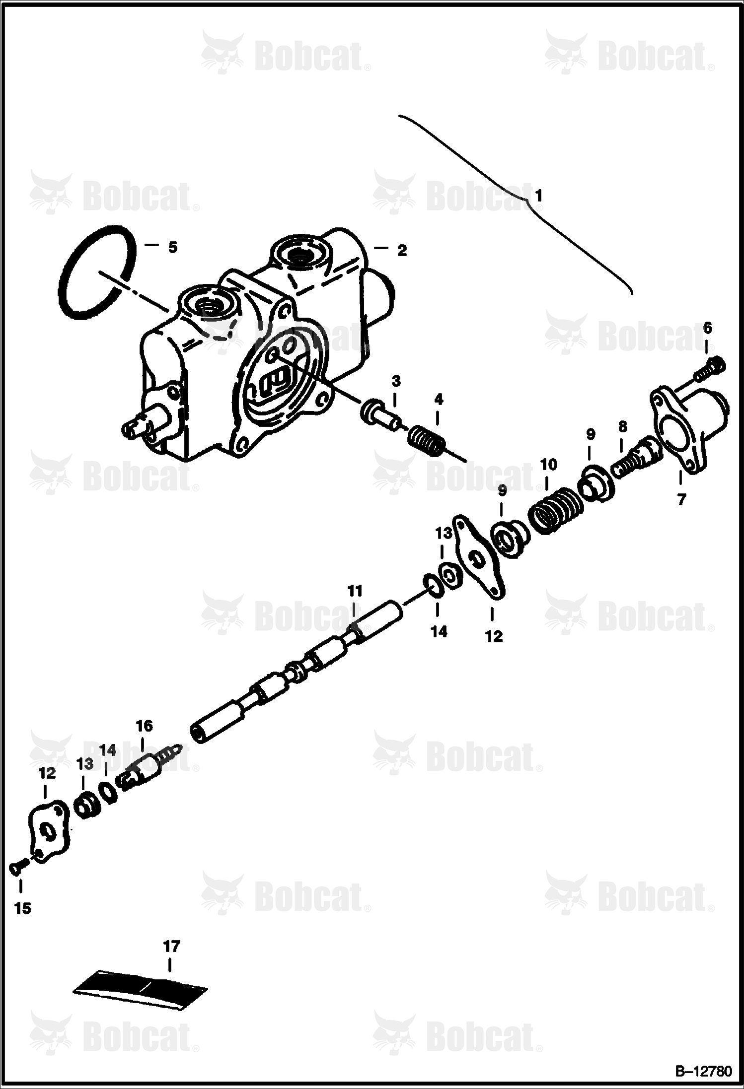 Valve Section (Auxiliary, Boom, Bucket, Boom Swing, & Blade)