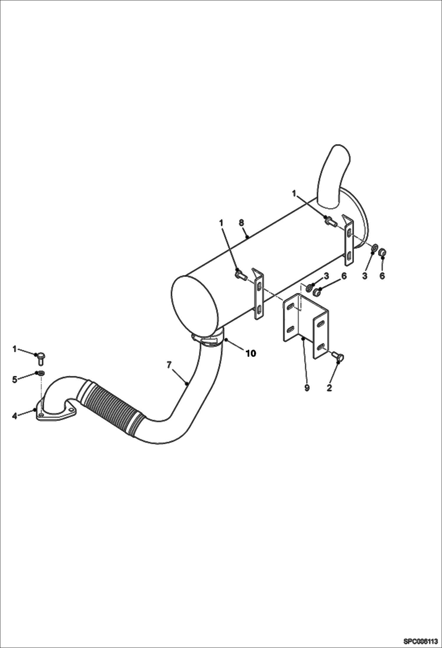 Exhaust System  367812054 & Above, 368012181 & Above, 368112064 & Above