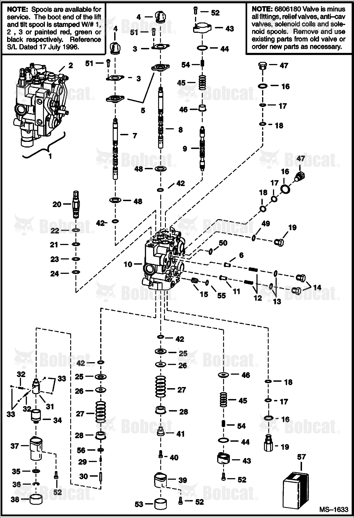 Hydraulic Control Valve (Service Valve)