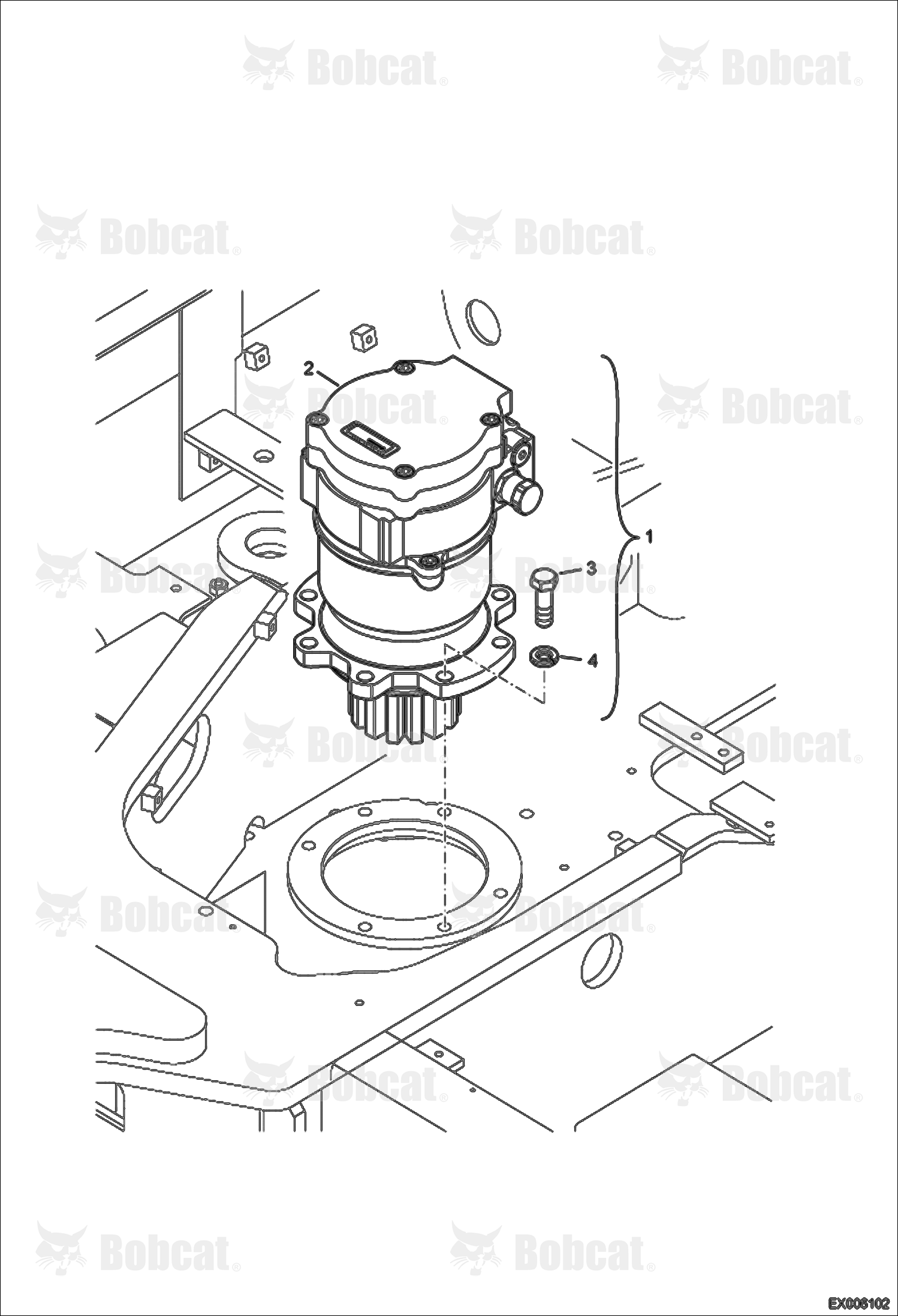 Slew Motor Installation
