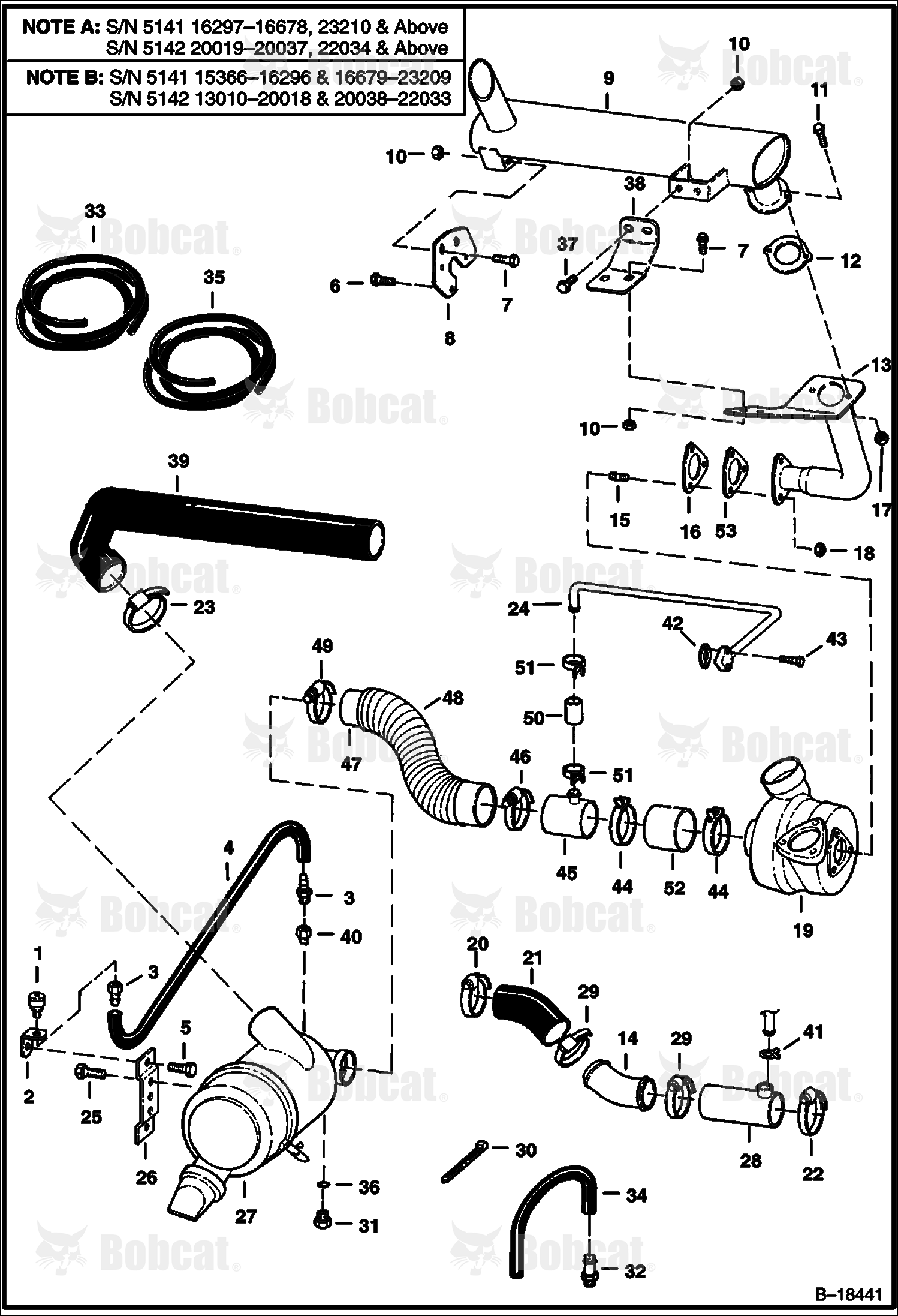 Engine & Attaching Parts (Air Cleaner, Muffler) 514115366 - 514139999, 514213010 - 514239999