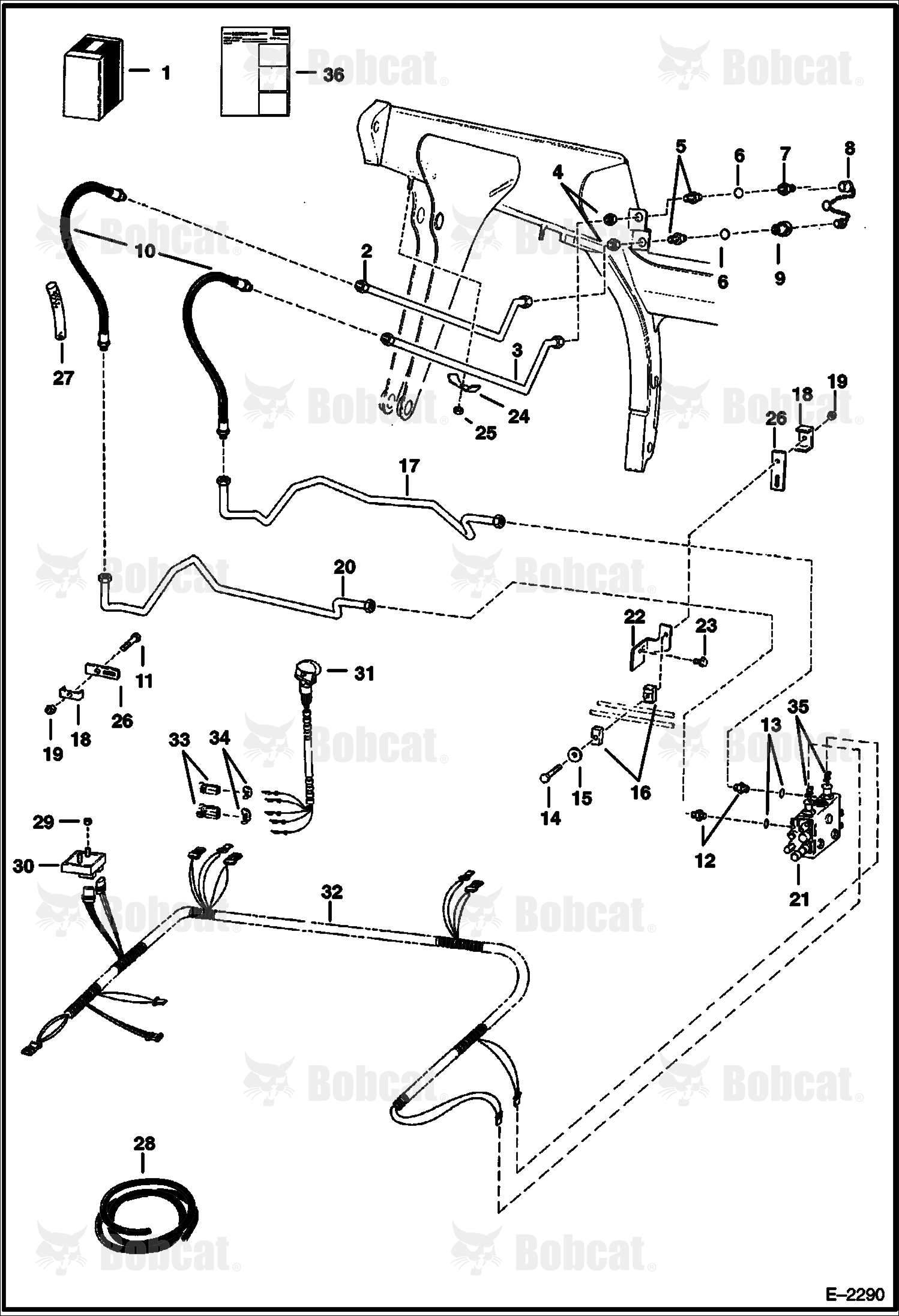 Front Auxiliary Kit (W/Poppet Couplers)  509635001 - 509639189, 509616001 - 509616446