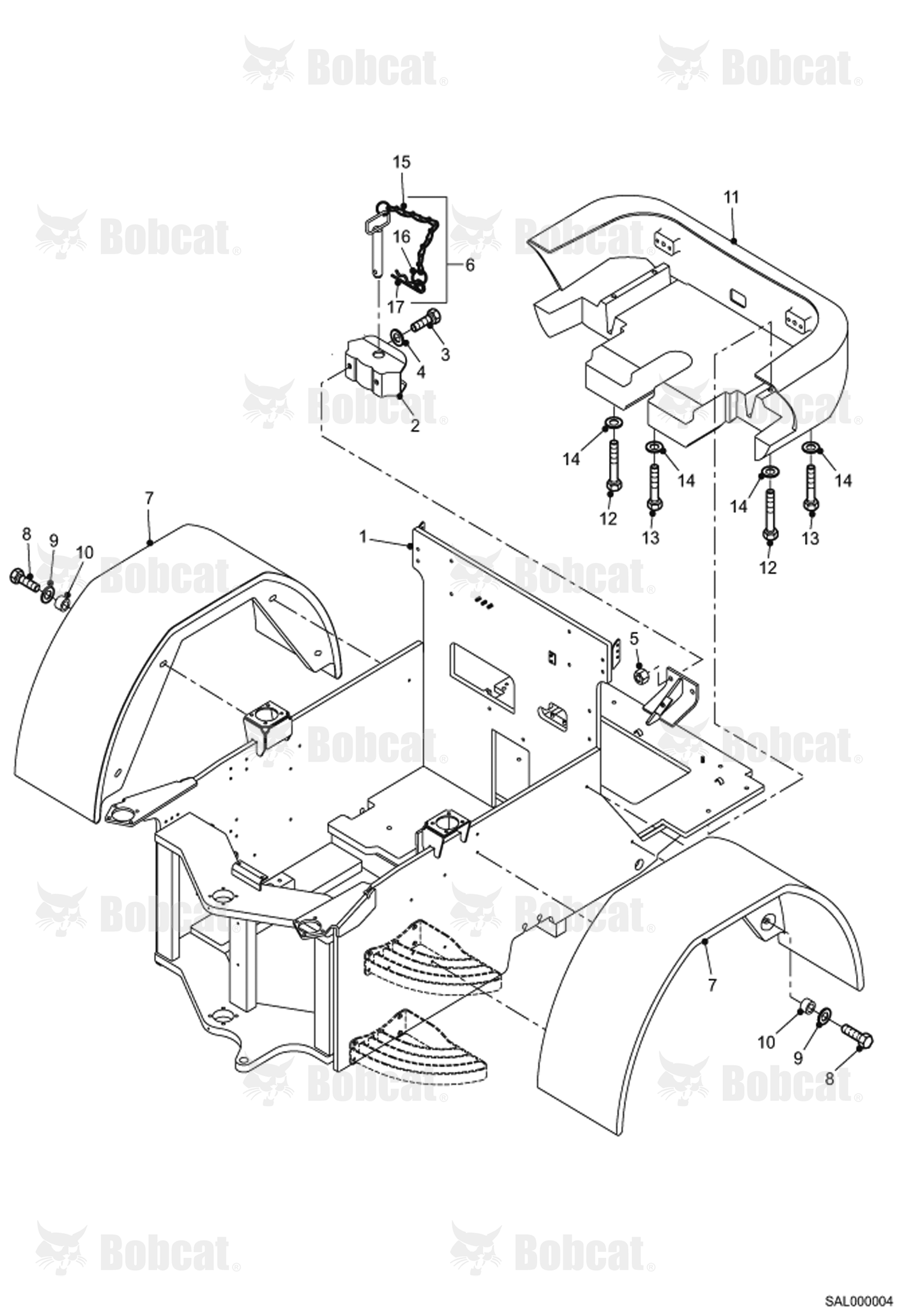 Rear CHASSIS, Mud Guard