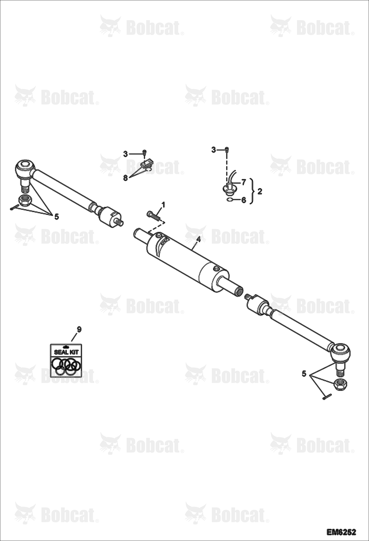 Front Steering Rods & Cylinder