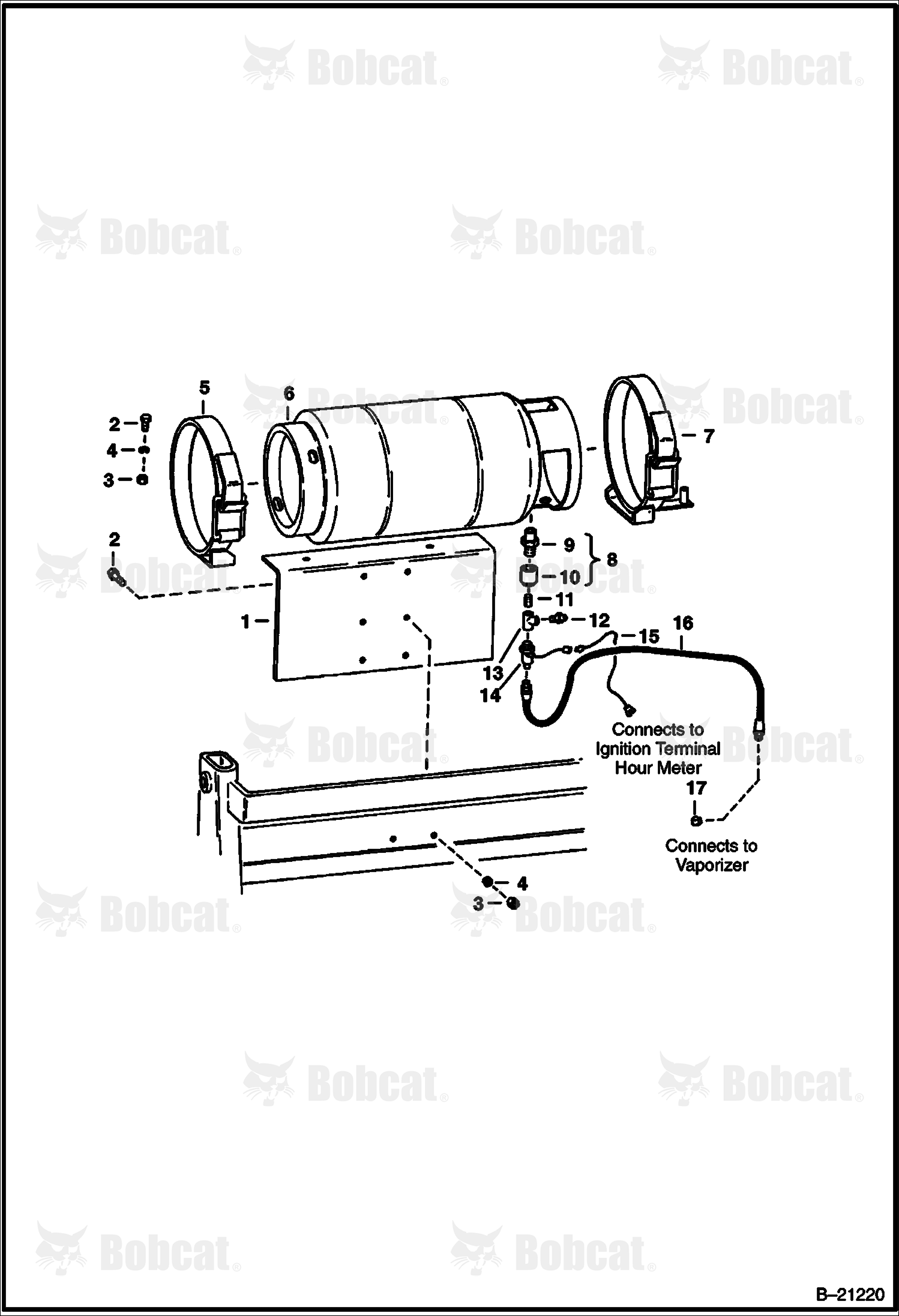 LP Gas Tank & Attaching Parts