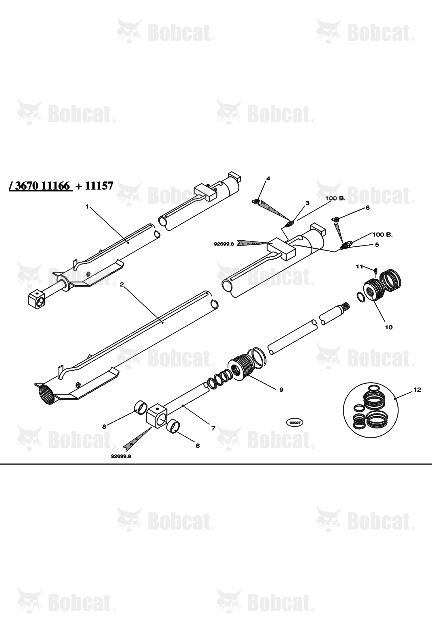 Telescopic Ram 367011166 & Above, 367011157, 367311001 & Above
