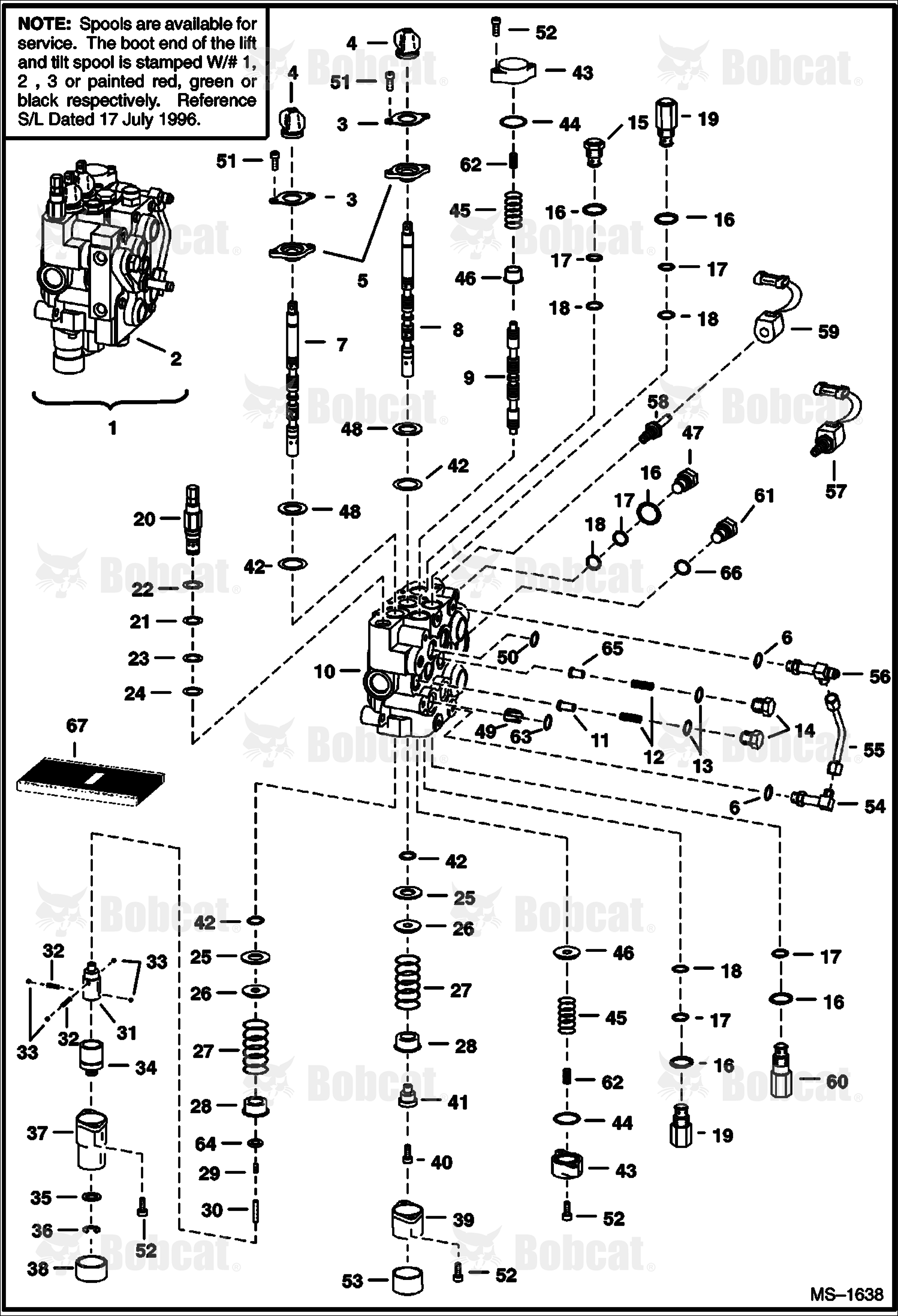Hydraulic Control Valve (W/ BICS Control Valve) 514122001 - 514139999, 514222001 - 514239999