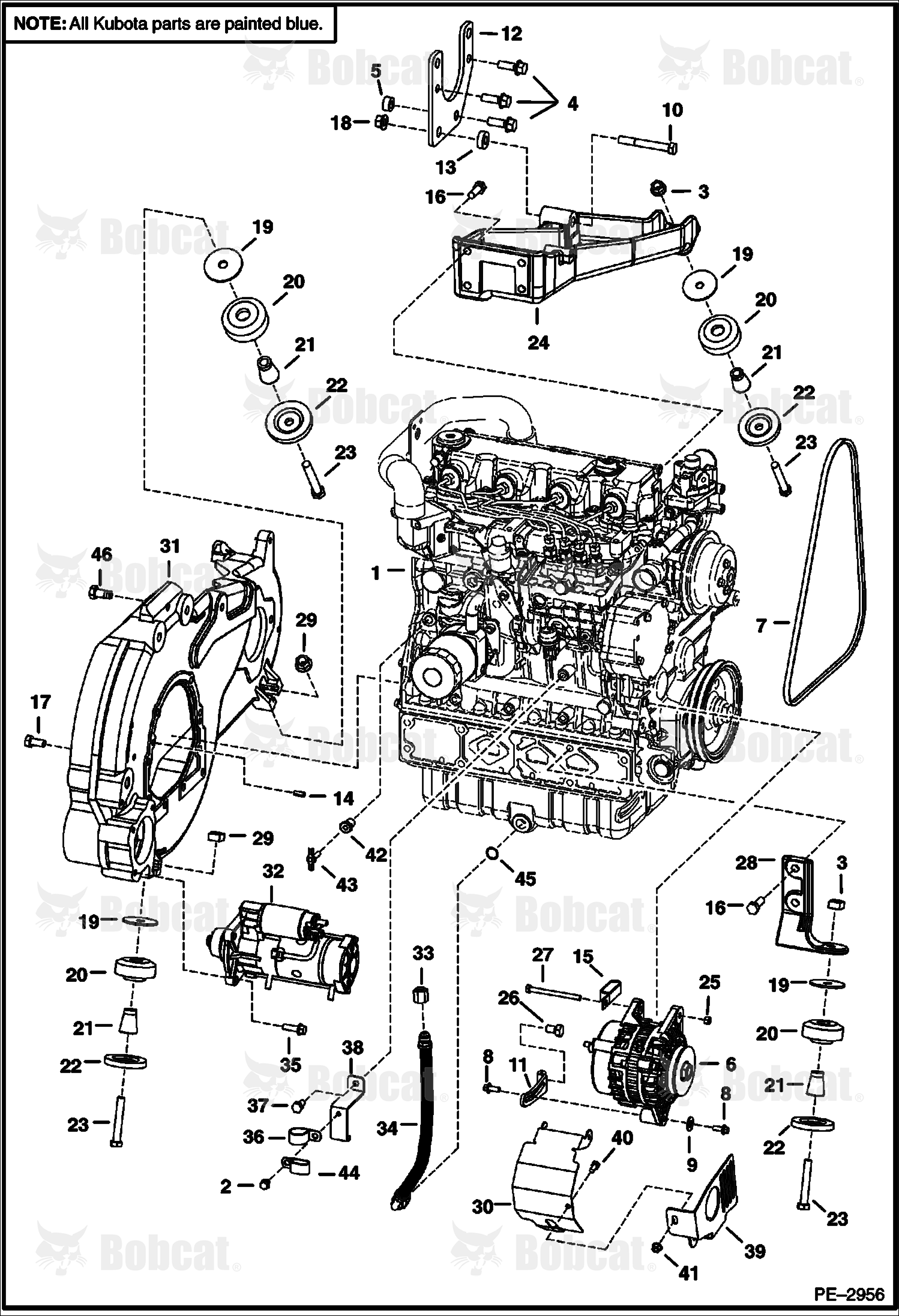 Engine & Attaching Parts (Engine Mounts)  A5GM11001 - A5GM11321, A5GN11001 - A5GN11044