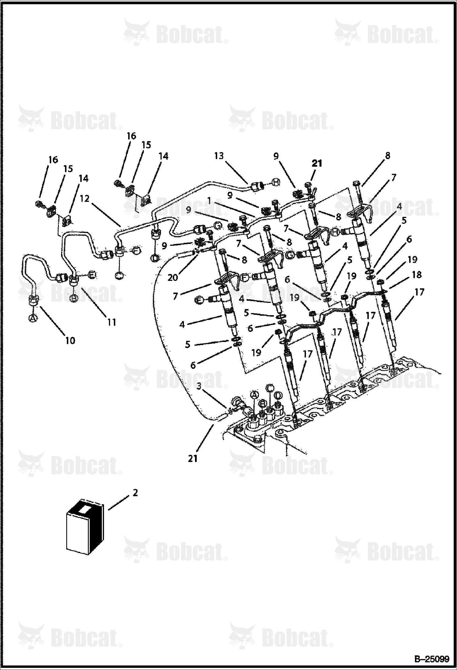 Nozzle Holder & Glow Plug (Tier II)  573111001 & Above