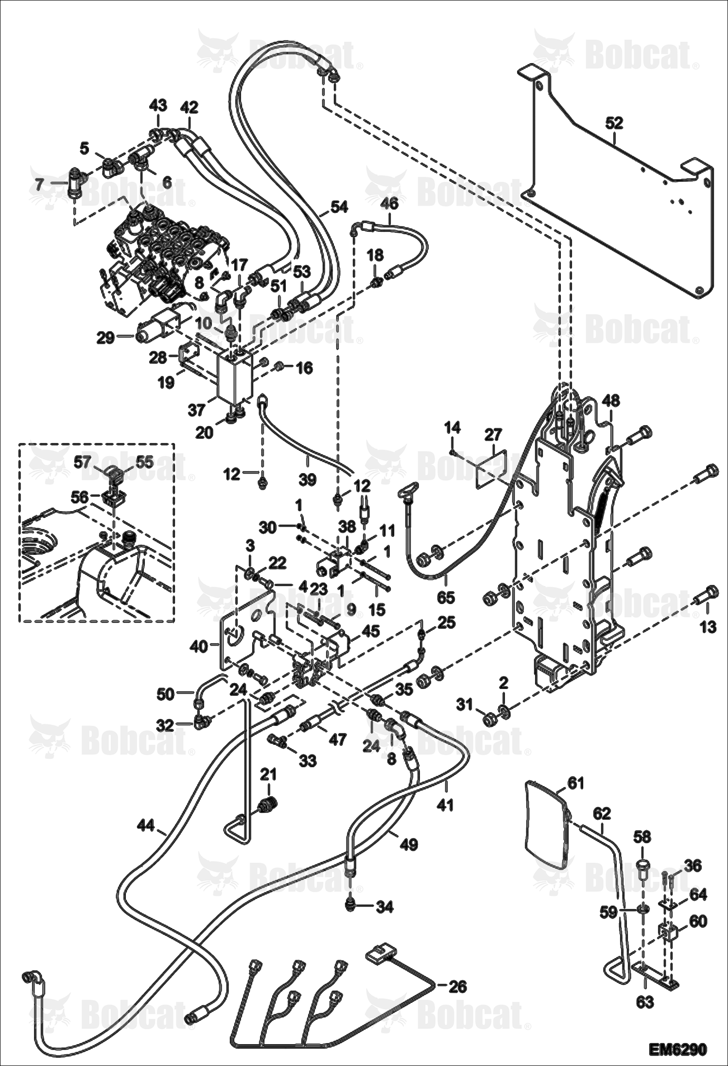 Rear Hydraulic Hook & Trailer Brake  A8HF11001 - A8HF14999, A8H611001 - A8H614999