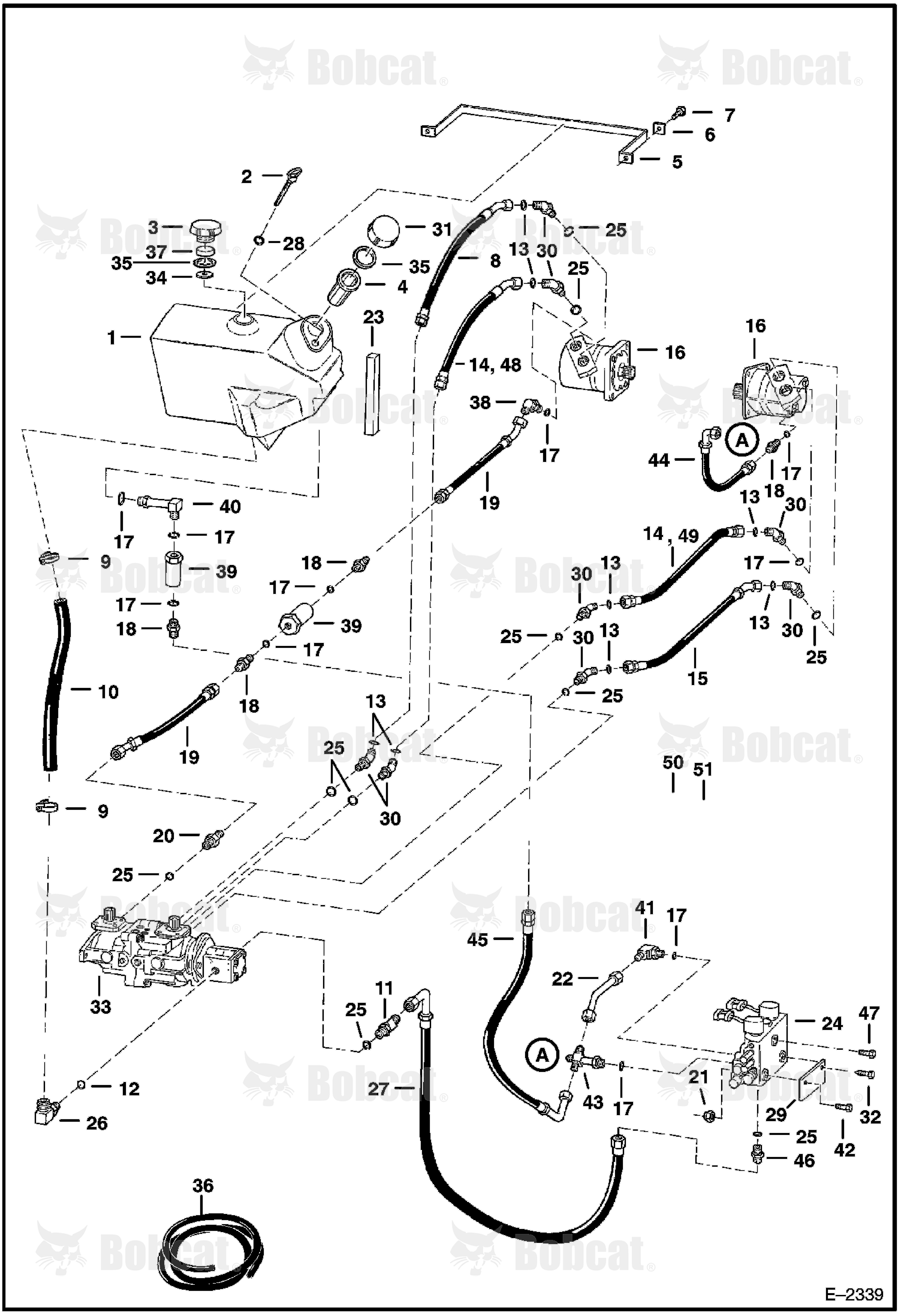 Hydrostatic Circuitry 512218844 & Above, 512440646 & Above, 512612192 & Above
