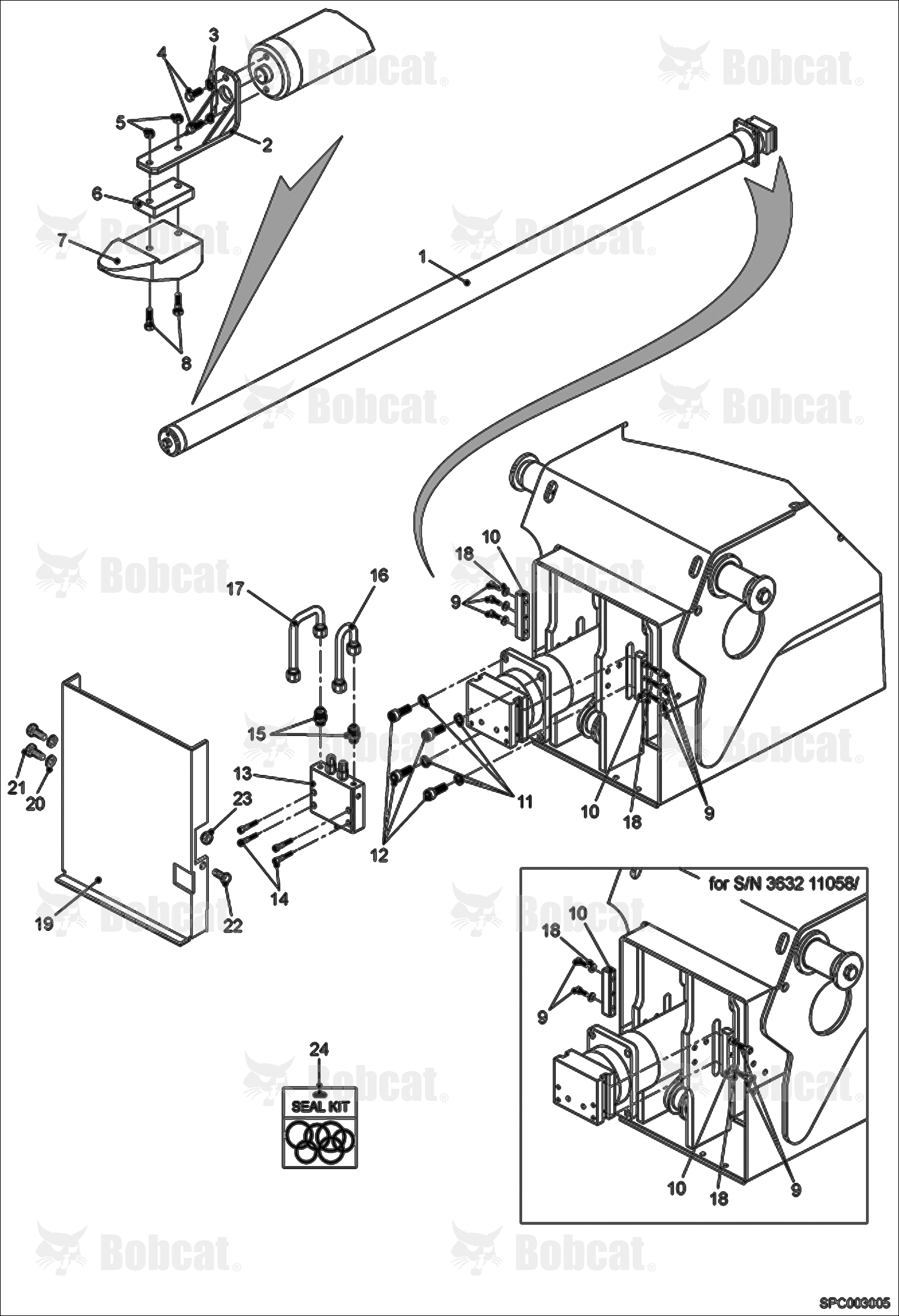 Telescope Cylinder Installation  363211001 - 363212000