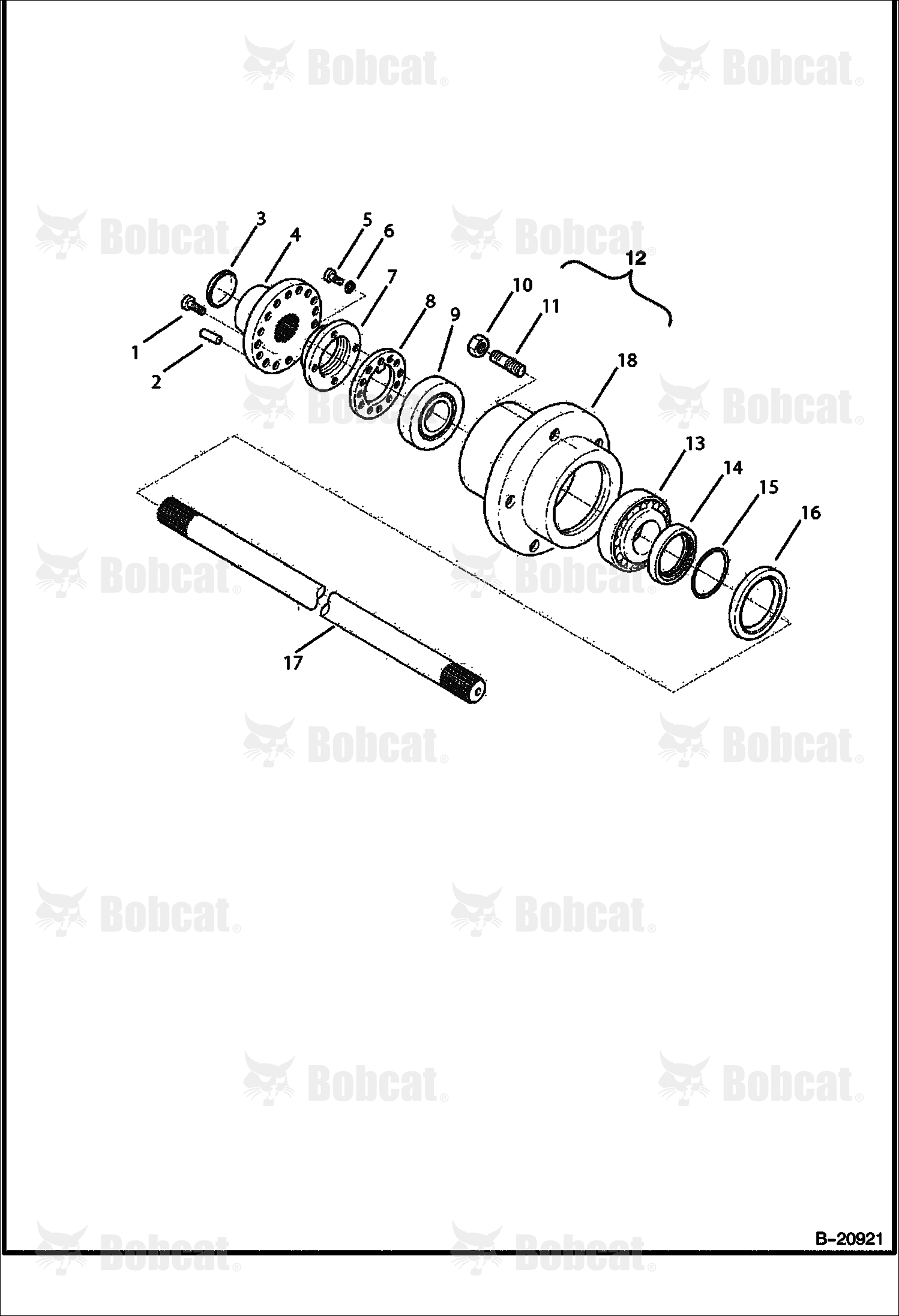 Rear Axle (Wheel Hub)