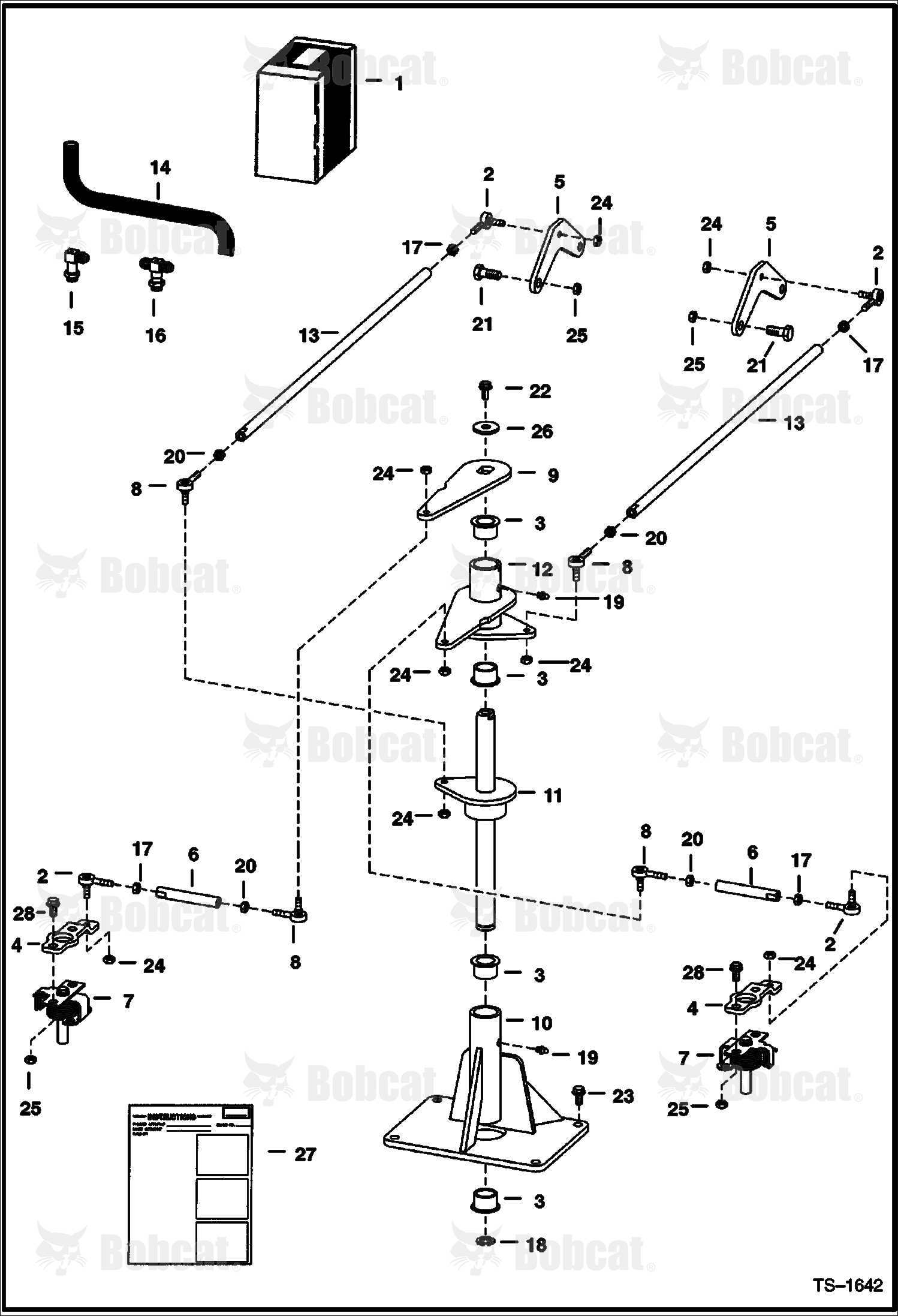 Steering Kit (Pedestal) 514114999 & Below, 514212999 & Below