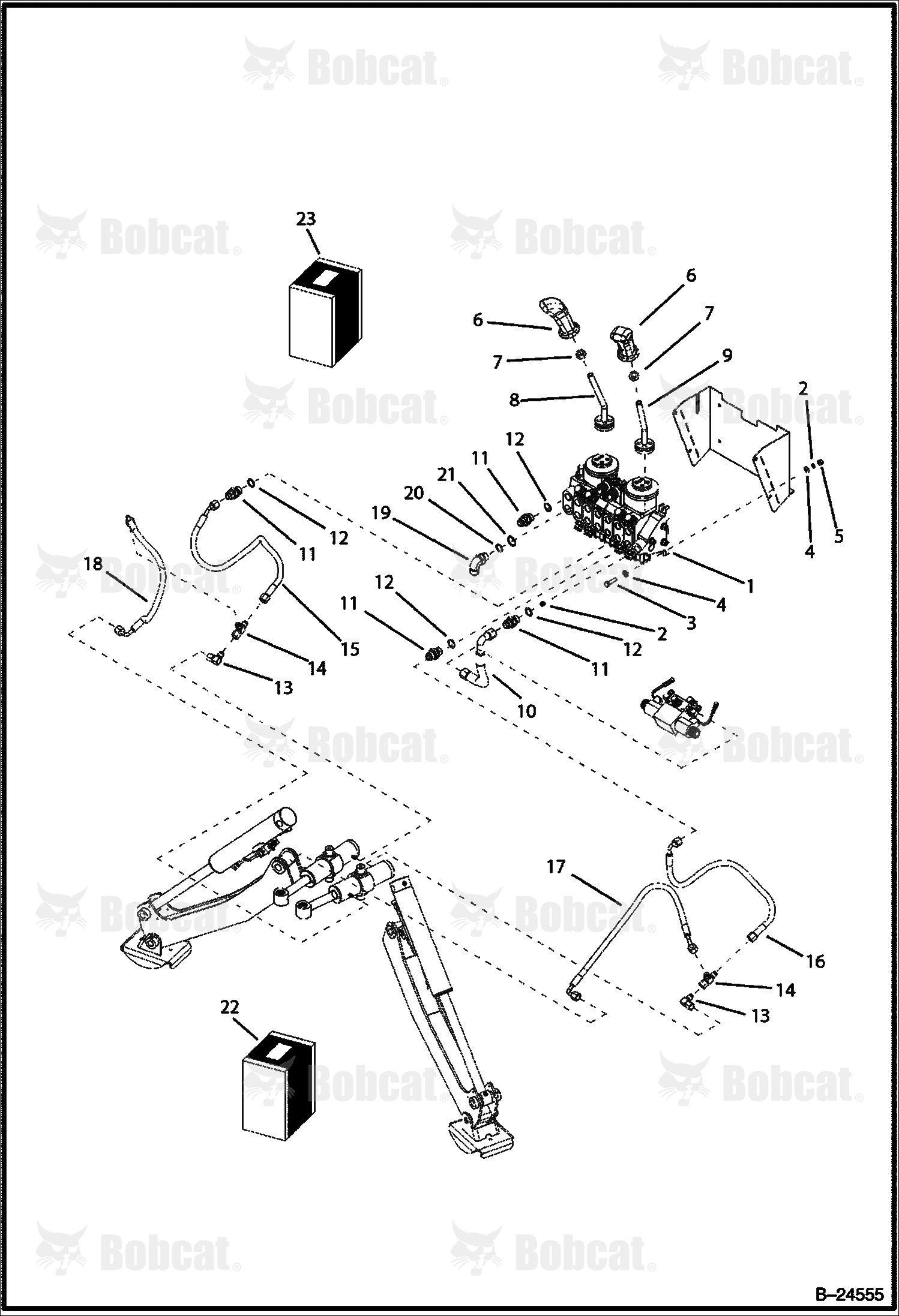 Hydraulic Circuitry (Center Backhoe)