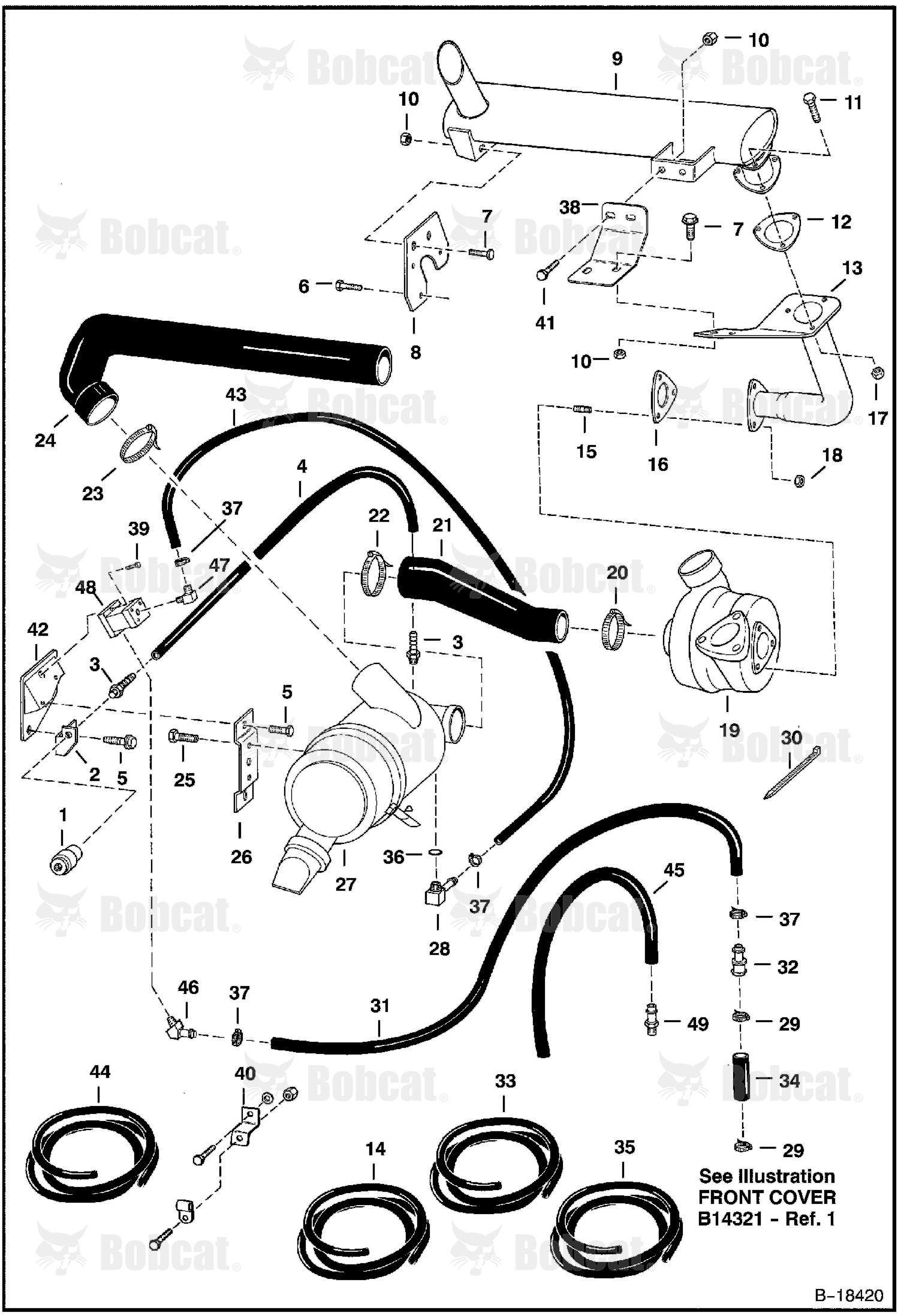 Engine & Attaching Parts (Air Cleaner, Muffler)  514415609 & Below, 514511106 & Below, 514611152 & Below