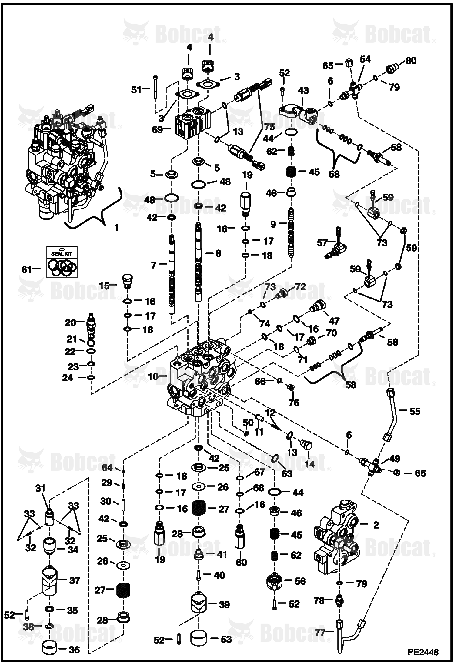 Hydraulic Control Valve (Spool Lock) (W/ BICS Control Valve)