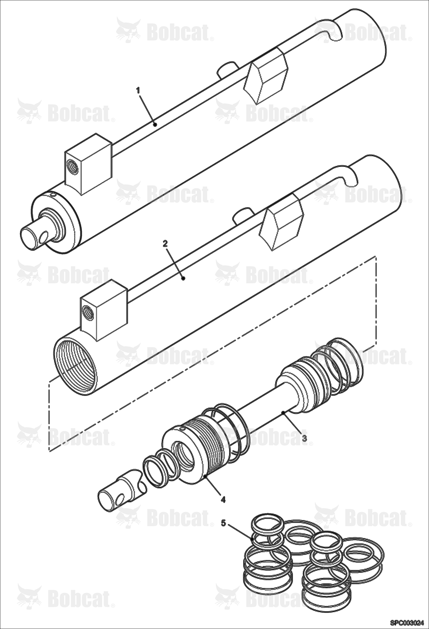 Quick Attach Cylinder (Vendor Partnumber 92420.9) 363211001 - 363211116, 363311001 - 363311181
