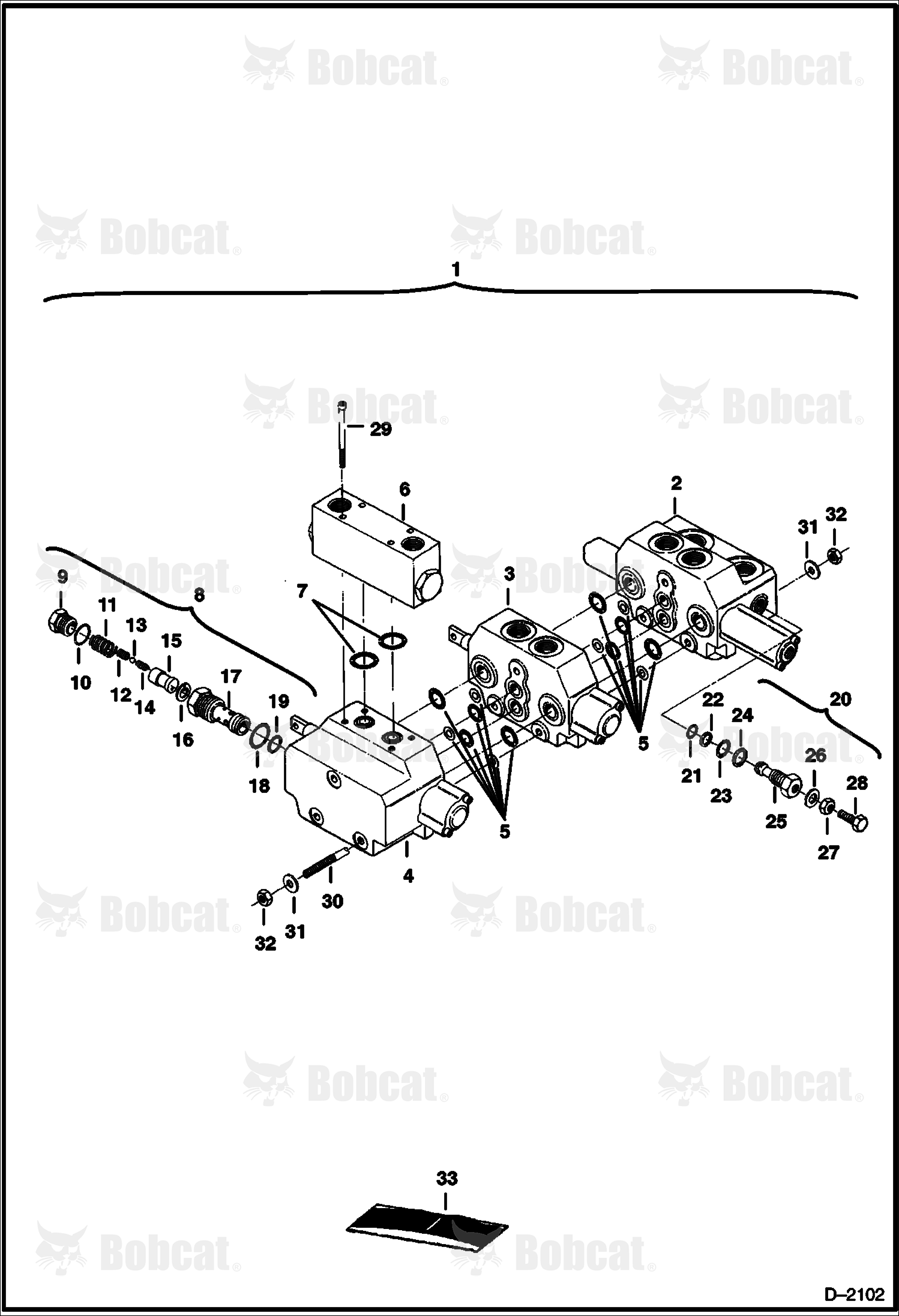 Control Valve Assembly (3-Spool) 508312001 - 508312023