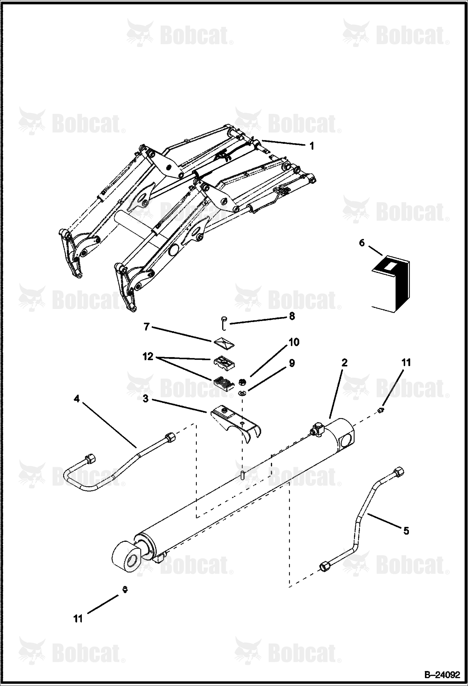 Lift Cylinder (BL475)  571911003 & Above