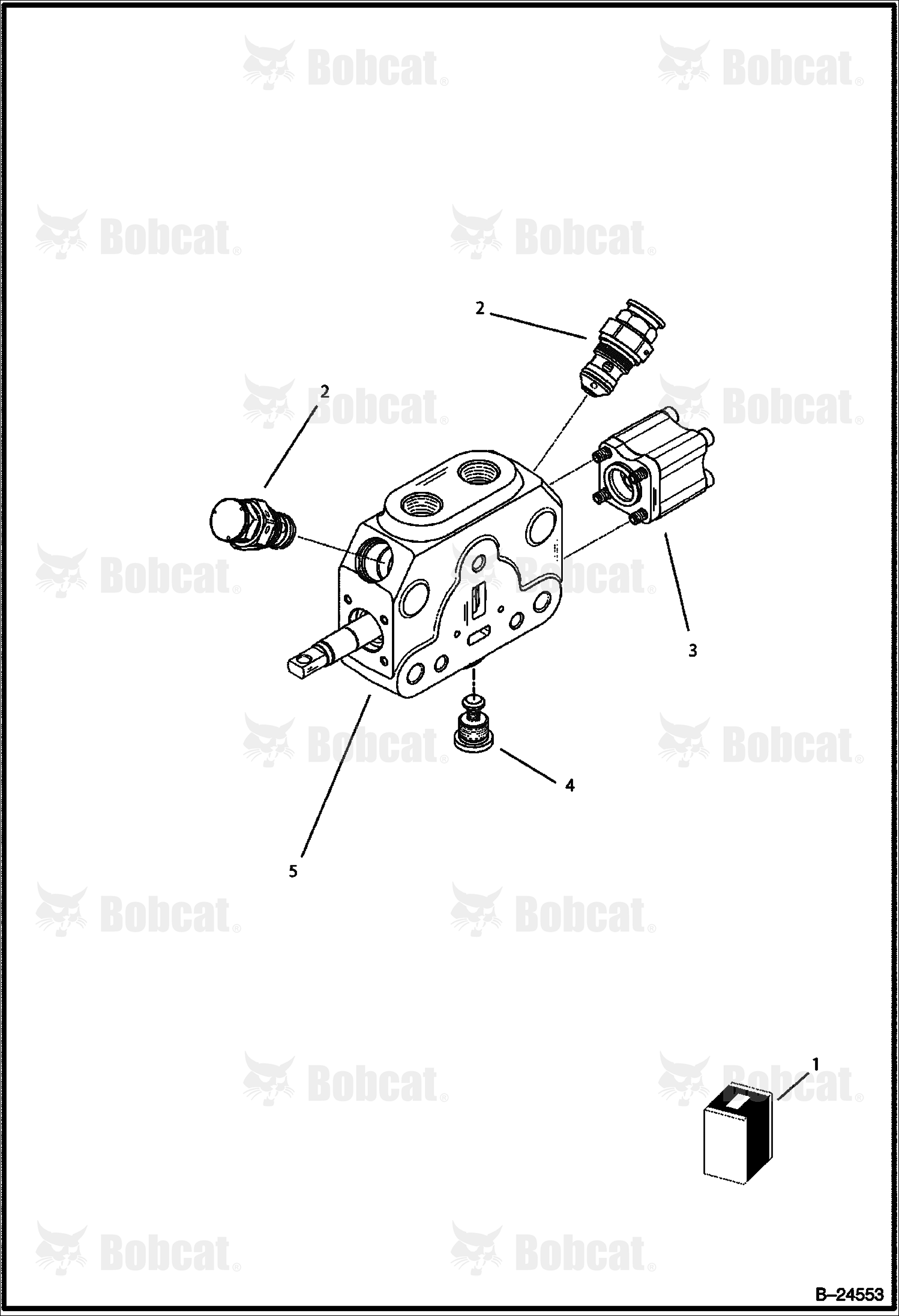 Hydraulic Circuitry (Rear Distributor - Swing) (Backhoe)