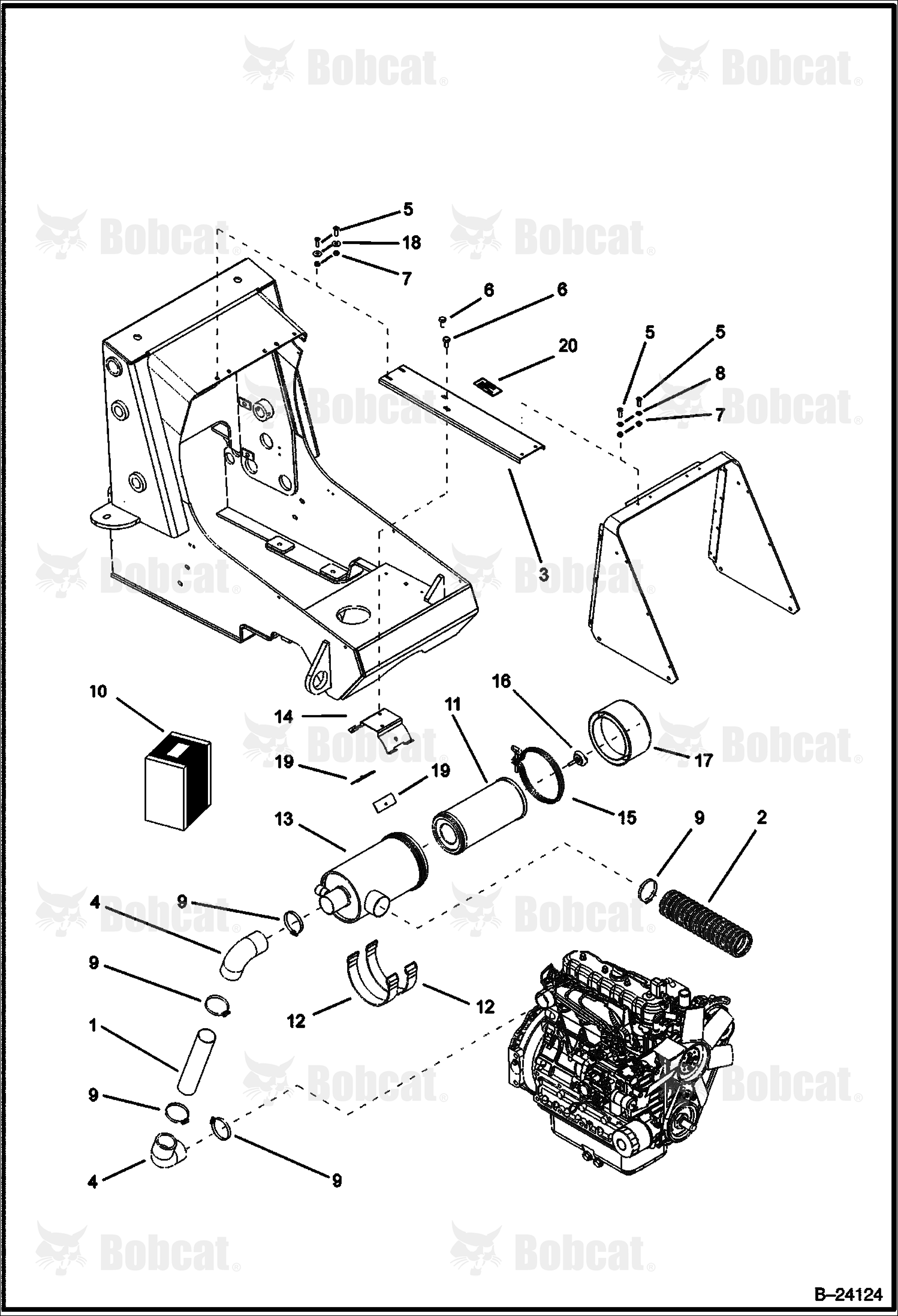 Air Filter ASSY (Tier I)  572311001 & Above