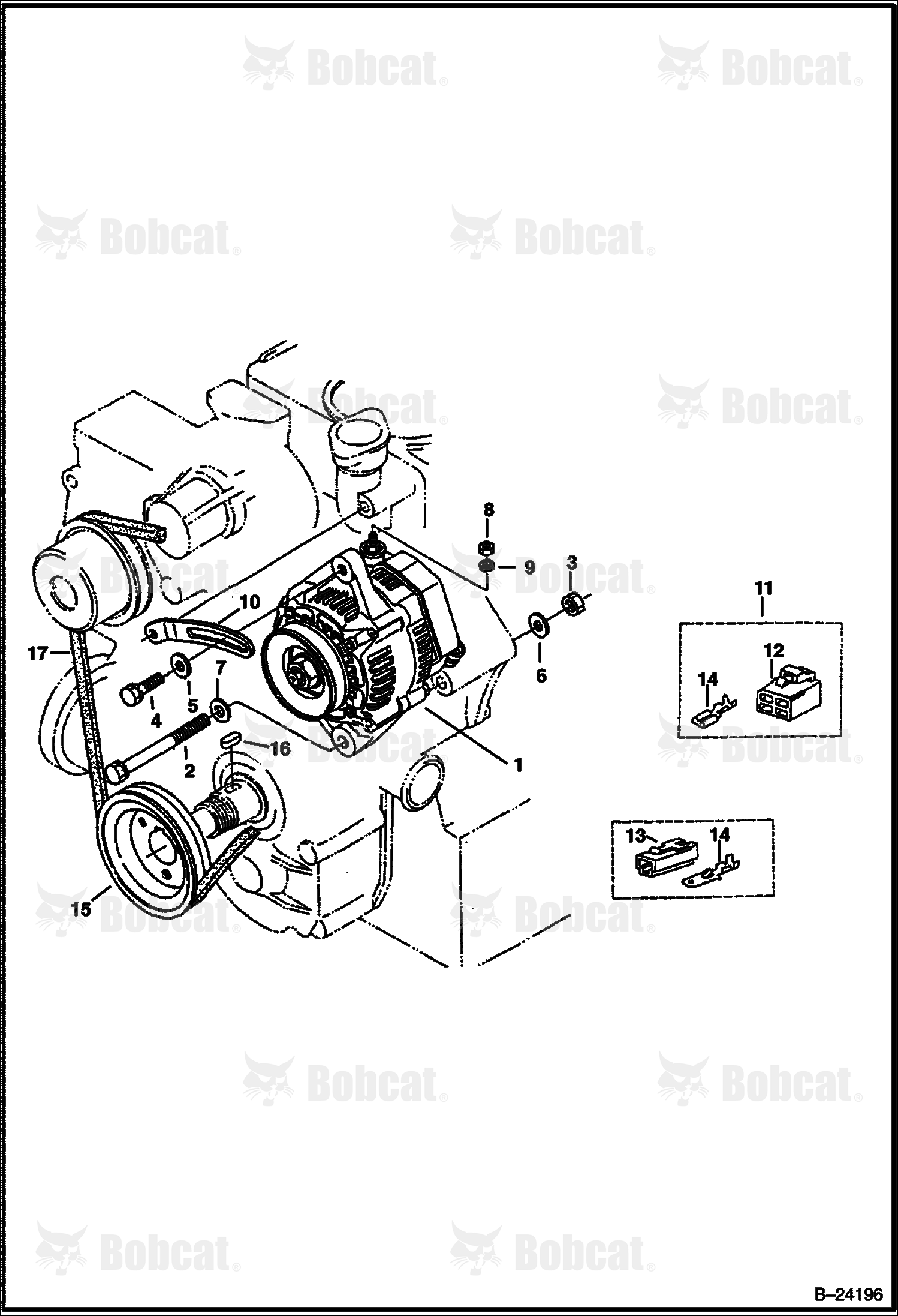 Alternator & Pulley (Tier I) 572711001 & Above