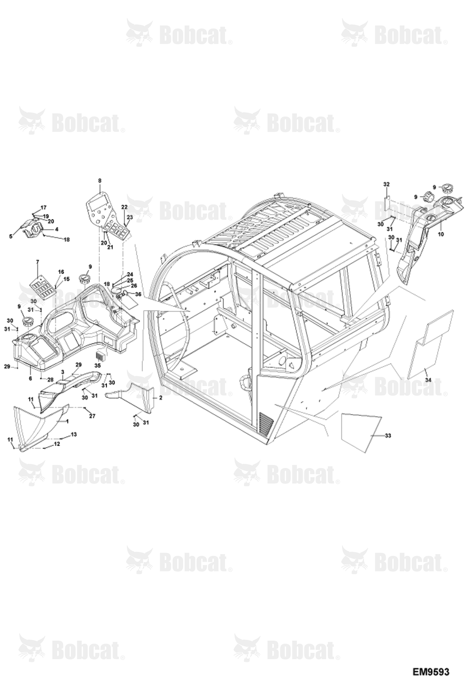 Operator CAB (Interior Cowling)