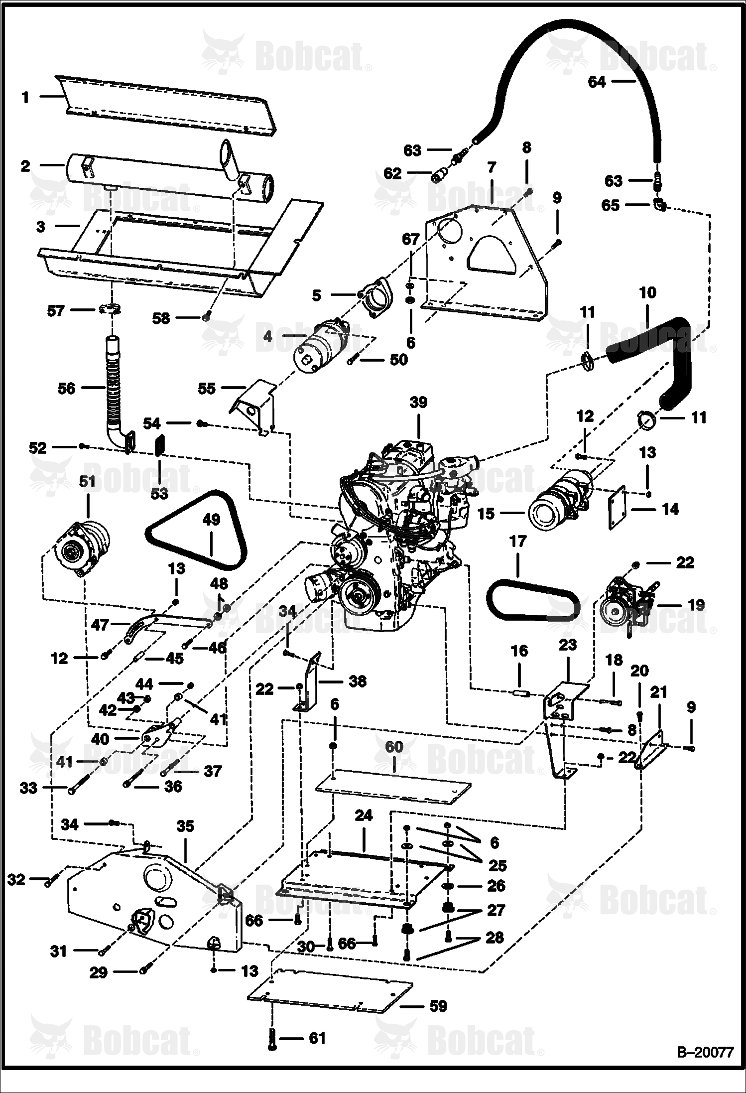 Engine & Attaching Parts (Mitsubishi Engine)