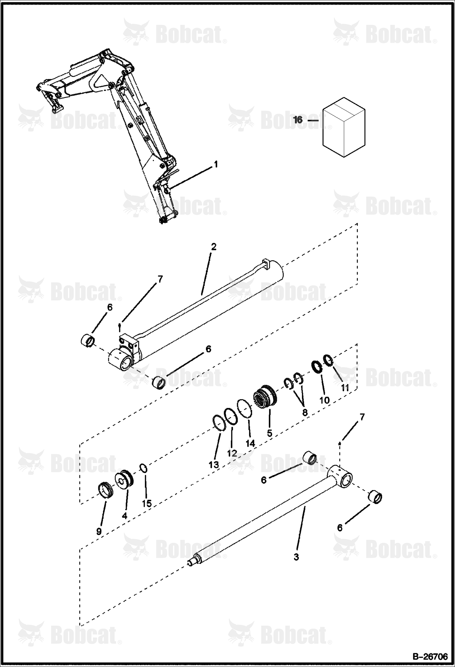 Boom Cylinder (BL475)  571911001 - 571911002