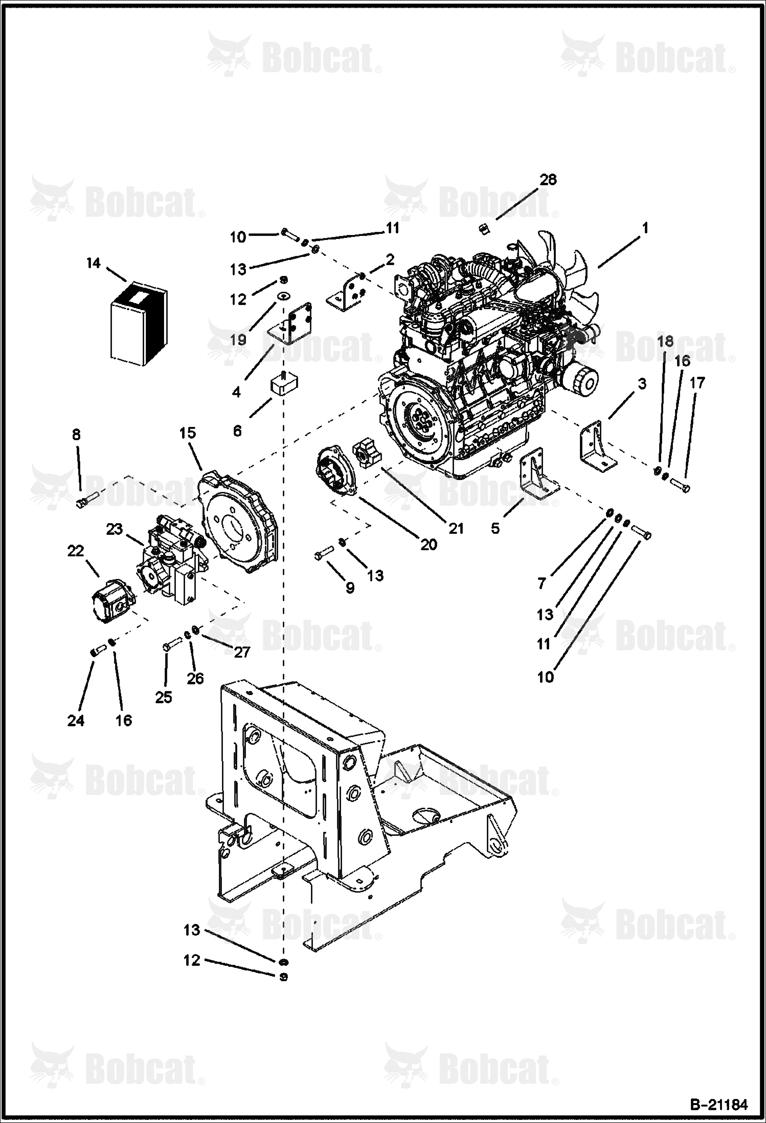 Engine & Attaching Parts (Pump)
