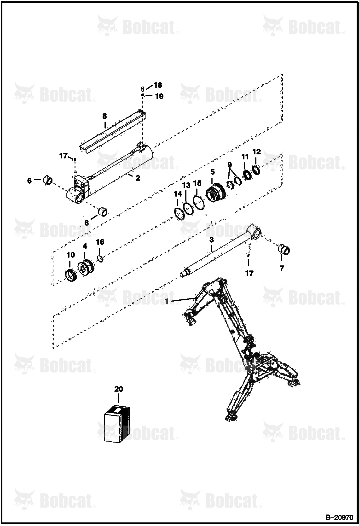 Bucket Cylinder 570011001 - 570011038