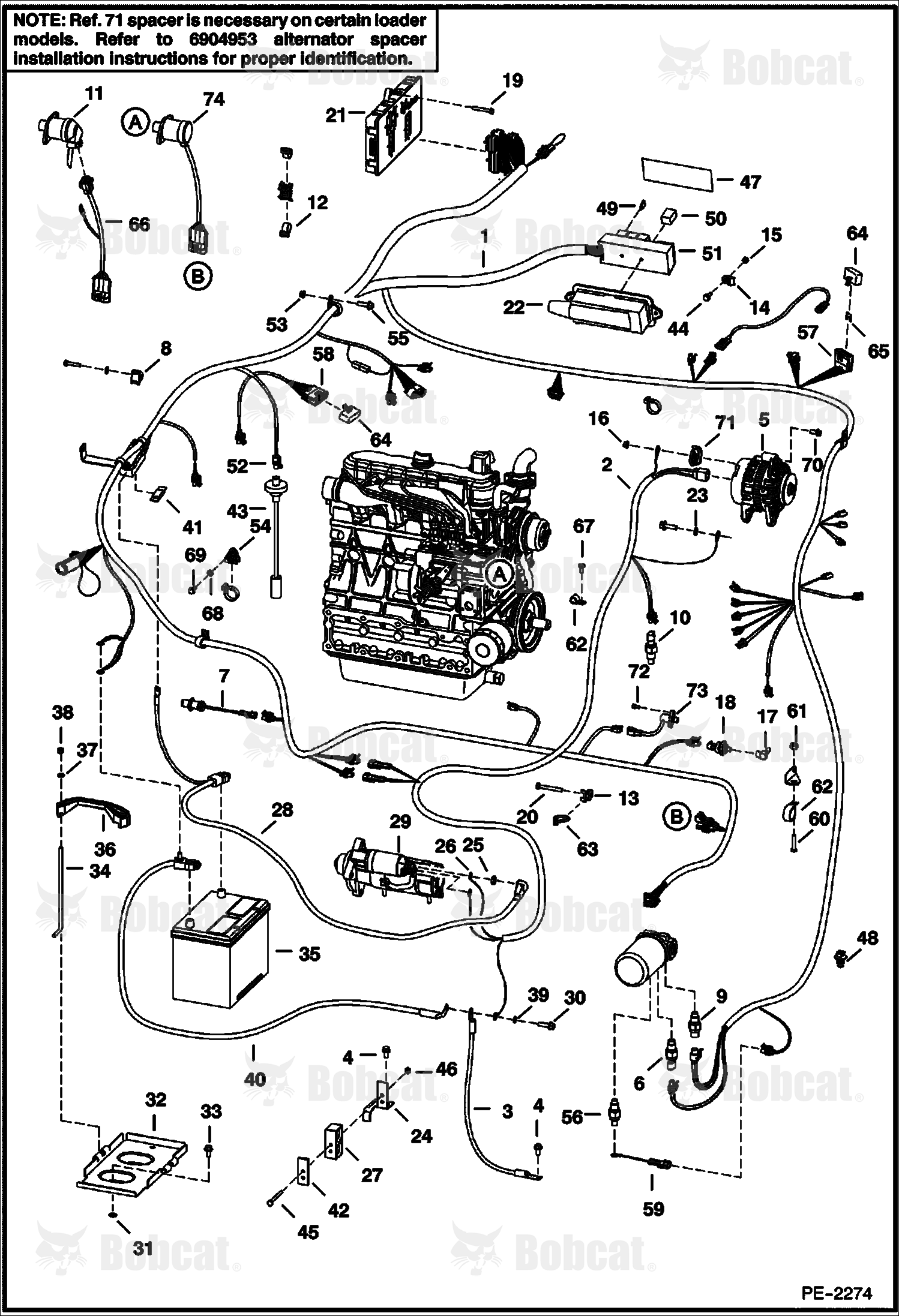 Engine Electrical Circuitry 526815214 & Below, 526918500 & Below, 526615269 & Below, 526716663 & Below