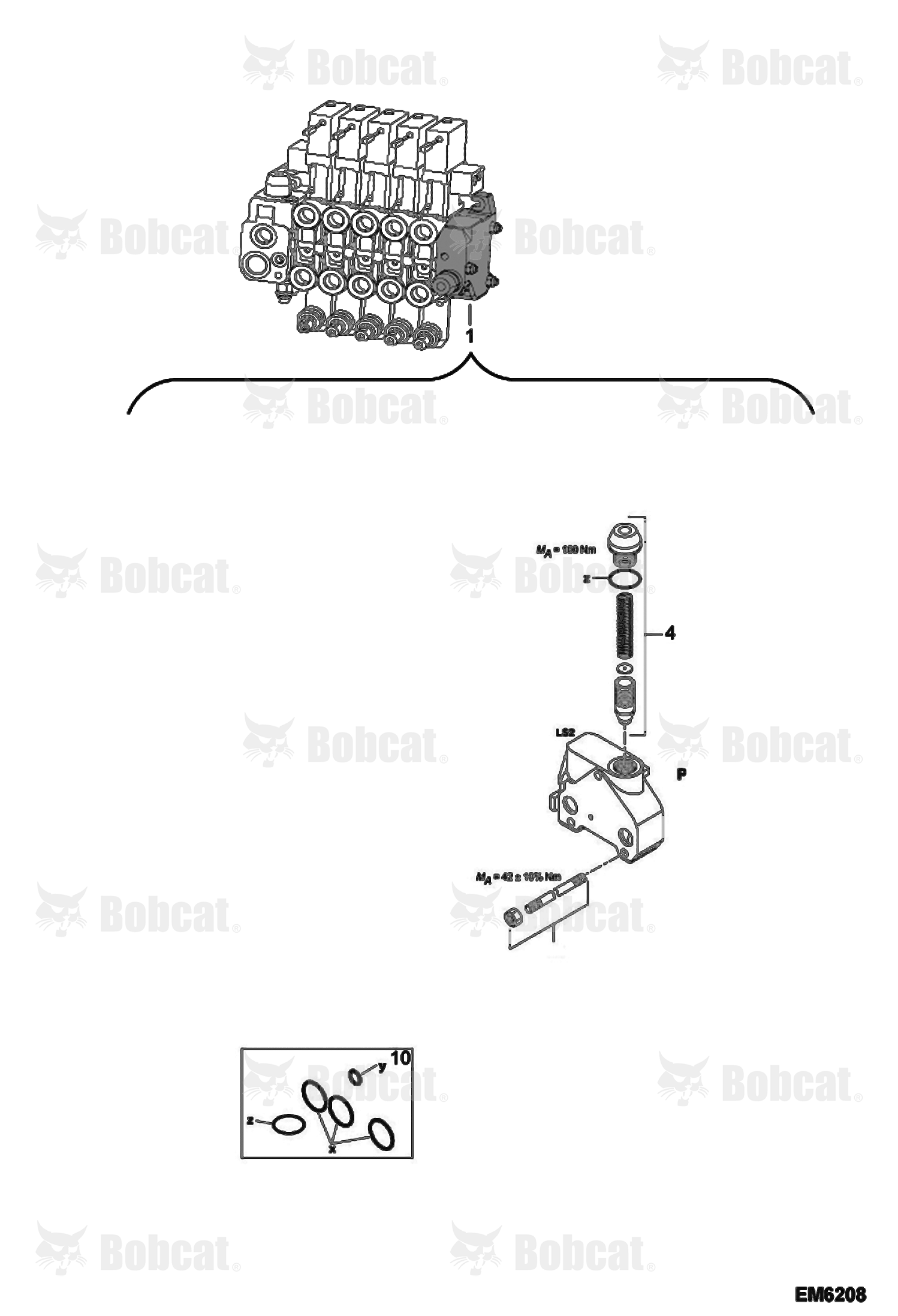 Valve Section (End Housing)  & Below